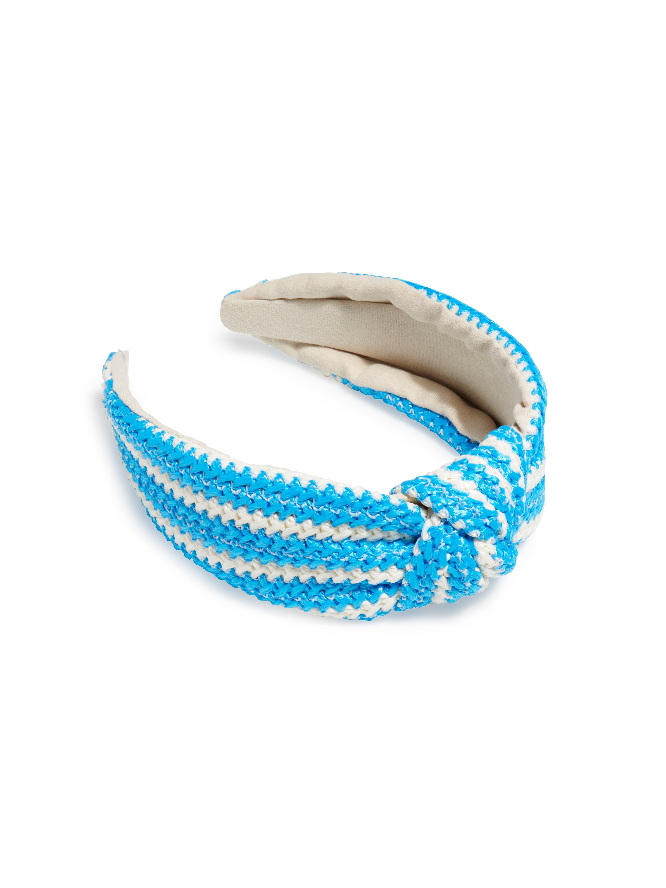 Shiraleah Woven Stripe Knotted Headband BLUE