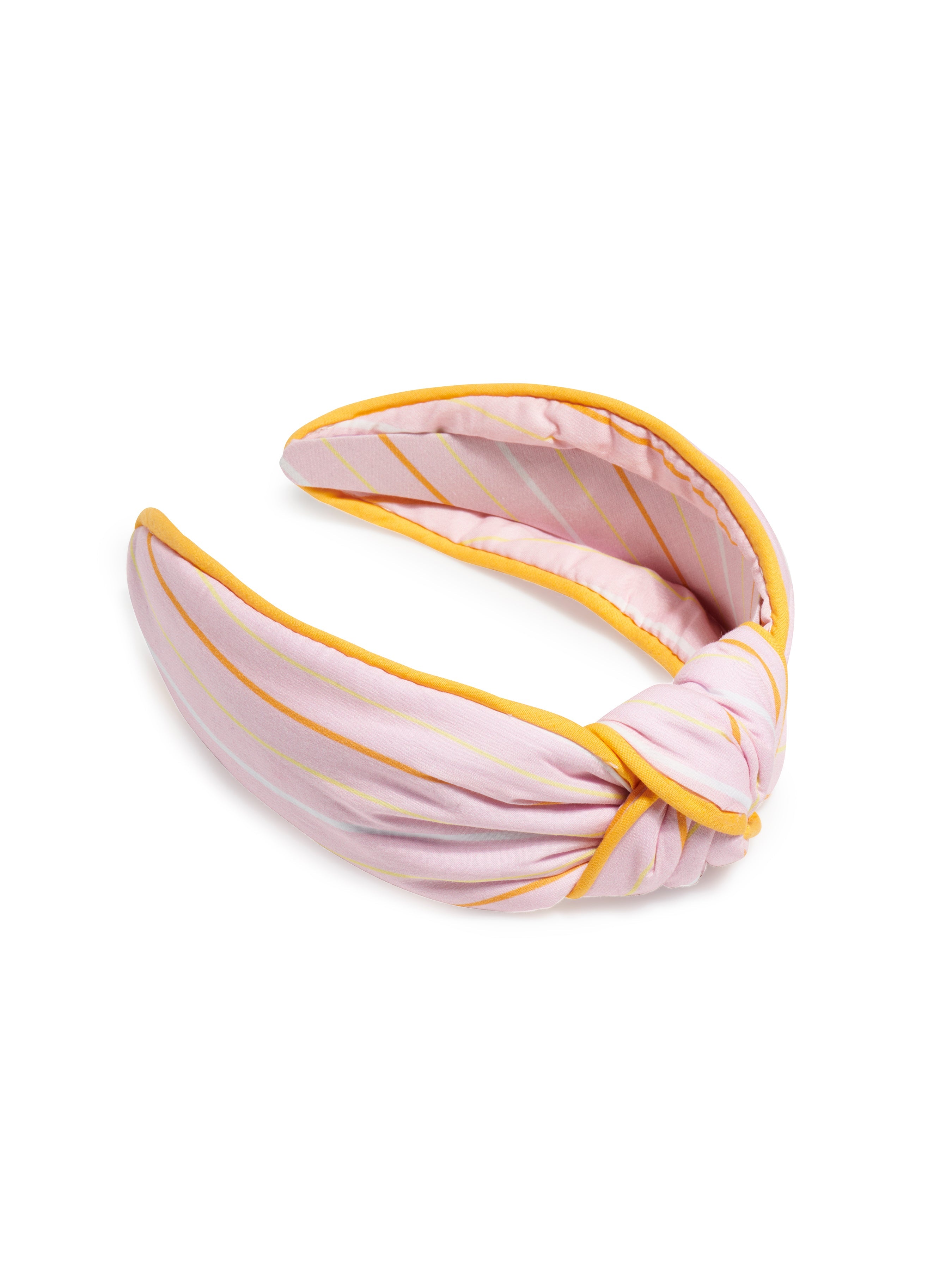 Shiraleah Stripes Knotted Headband BLUSH