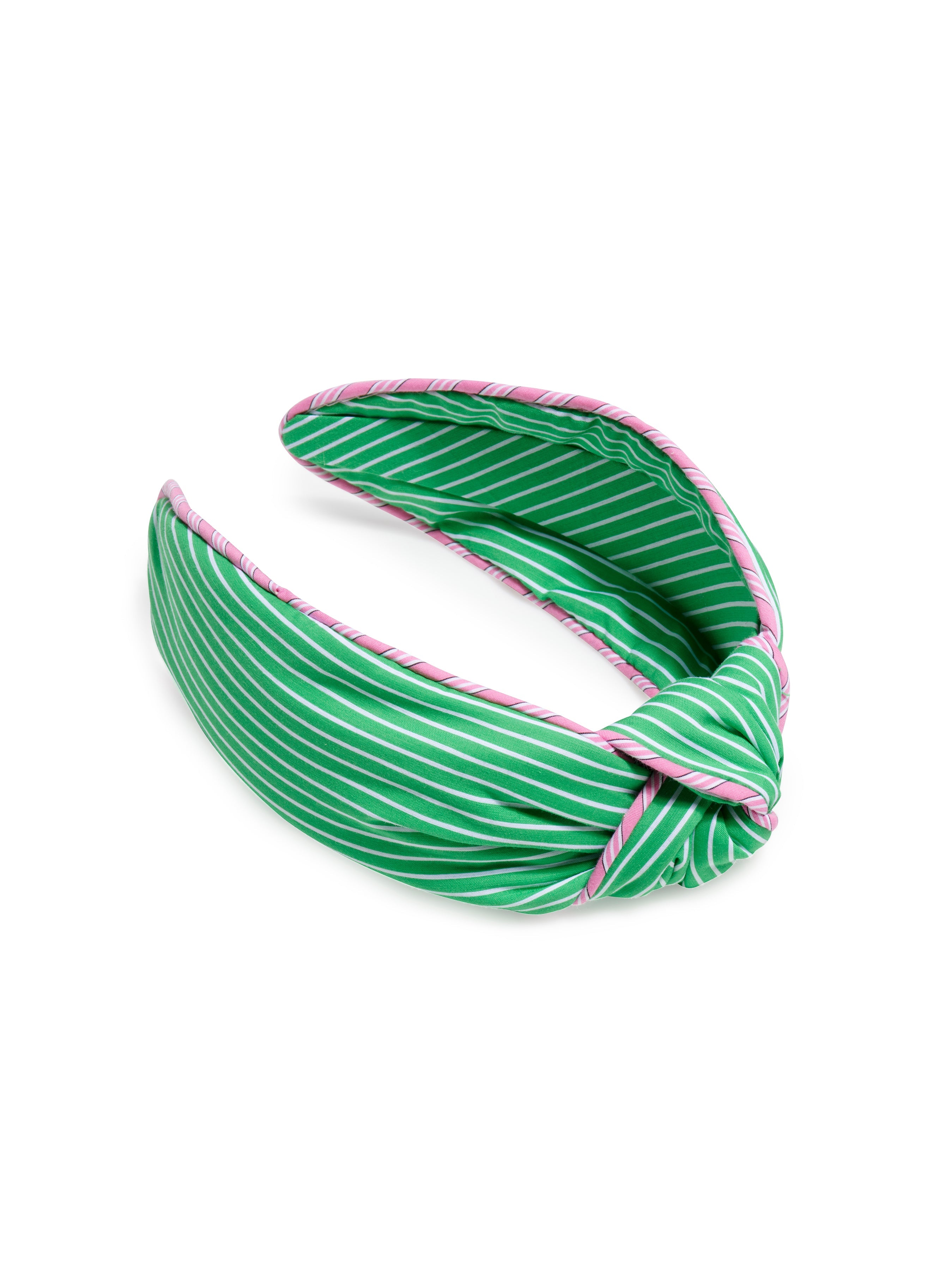 Shiraleah Stripes Knotted Headband GREEN