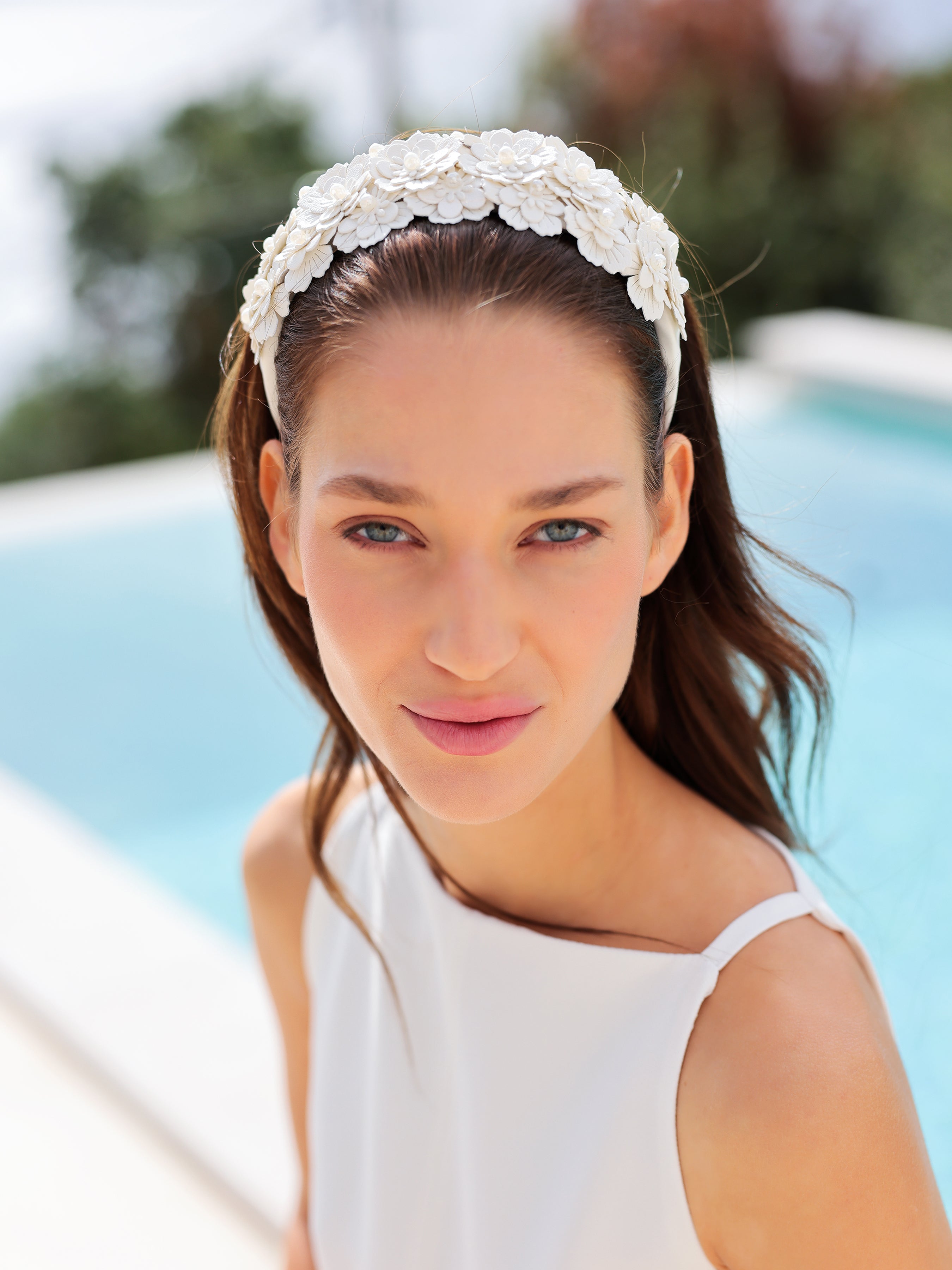 Shiraleah Flora Headband, Ivory