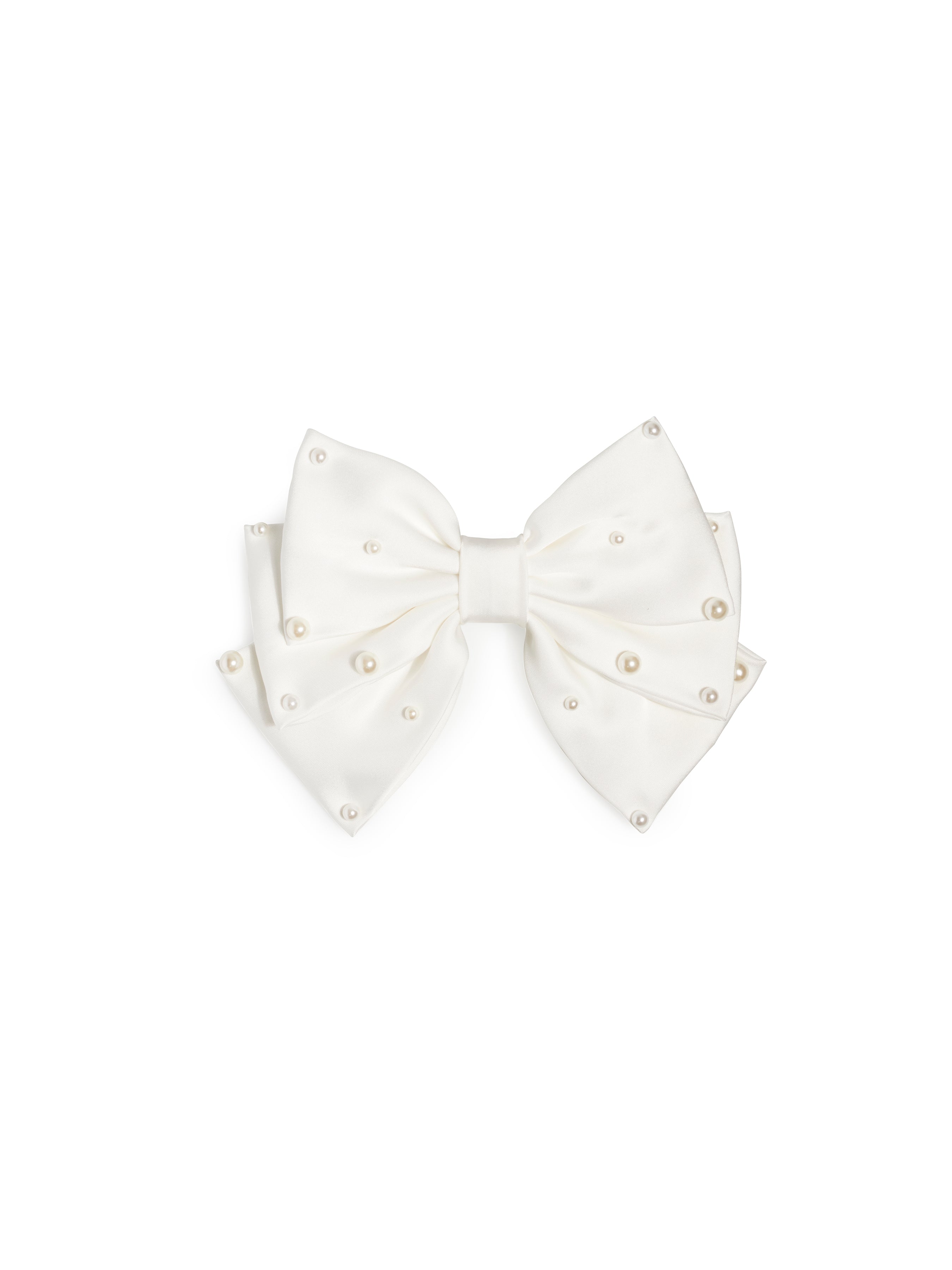 Shiraleah Pearly Bow Clip, Ivory