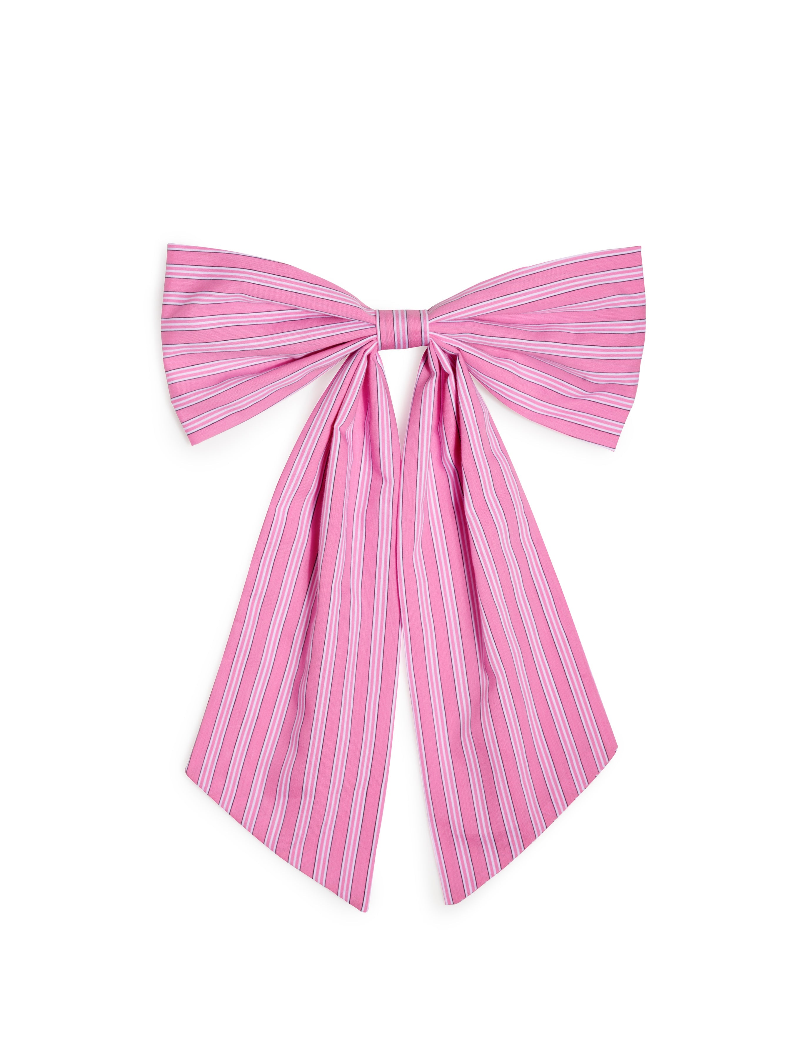 Shiraleah Stripe Bow Clip PINK