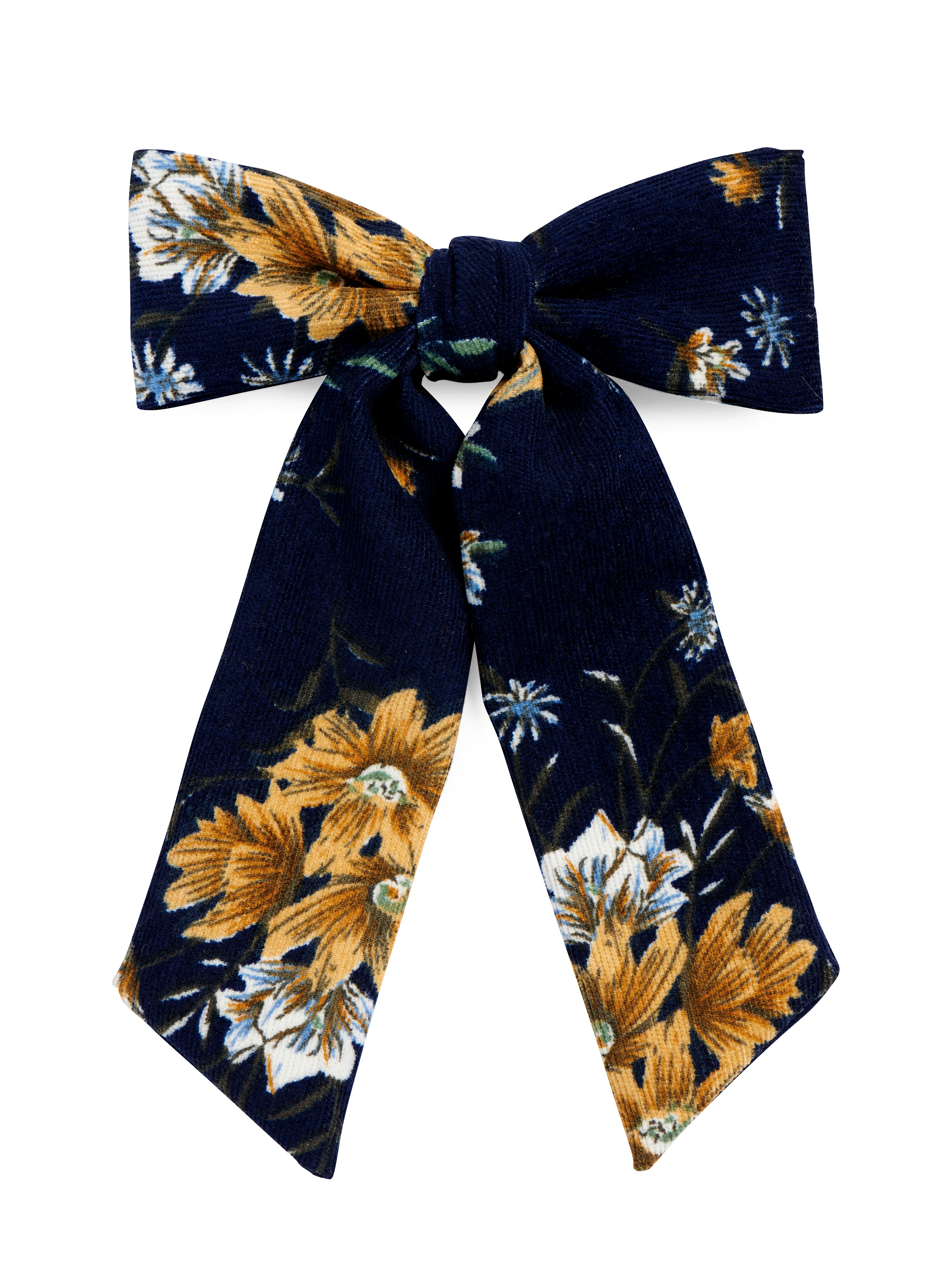 Shiraleah Floral Bow Clip NAVY