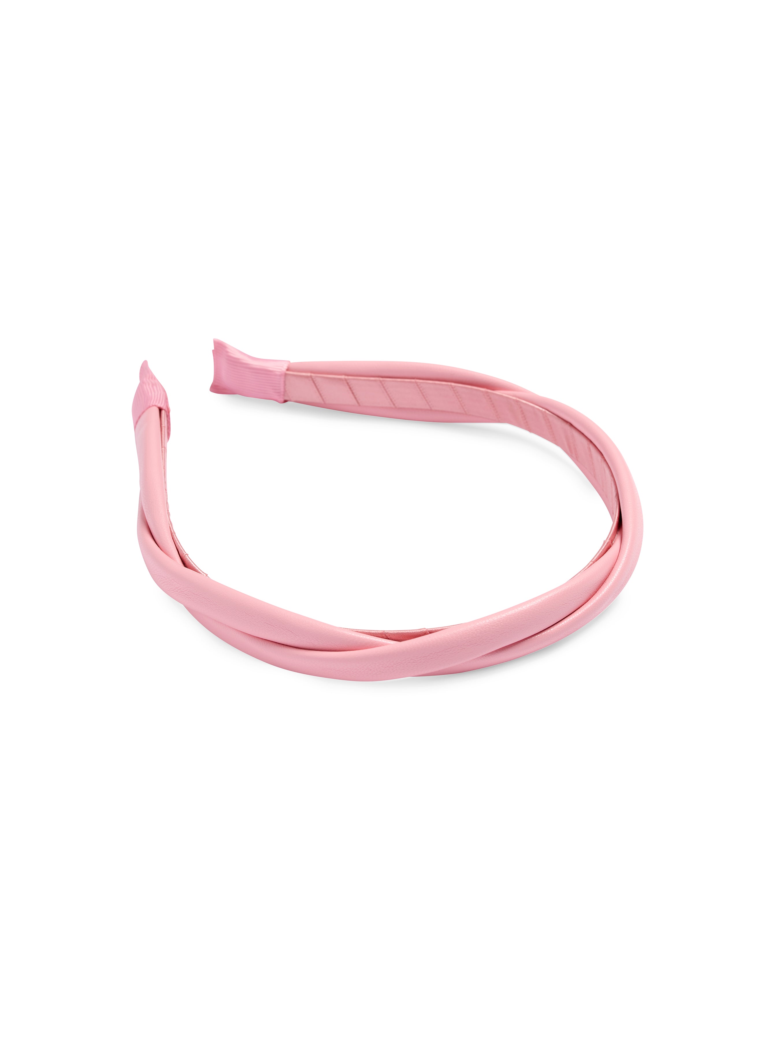 Shiraleah Faux Leather Twist Headband BLUSH