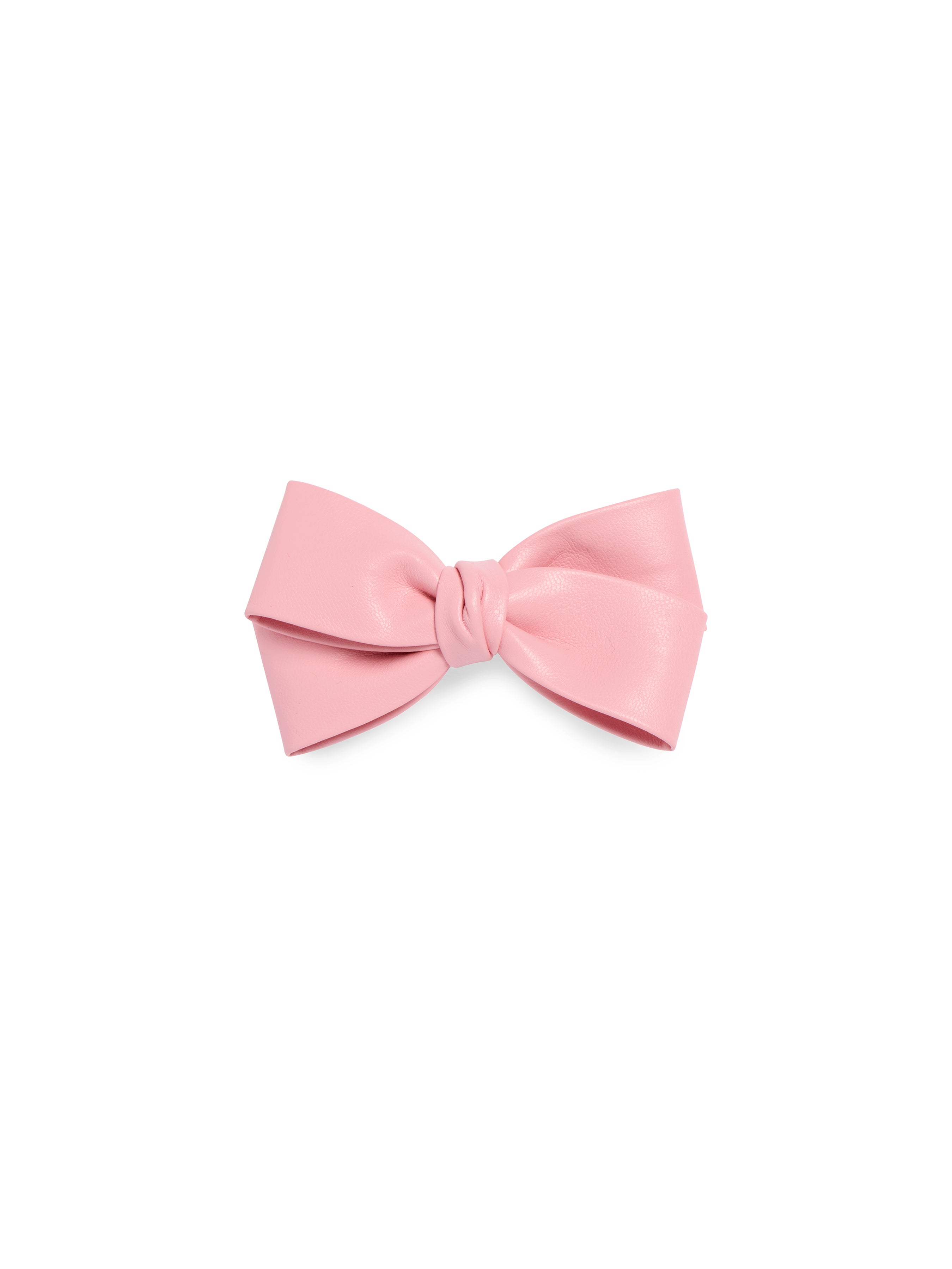 Shiraleah Faux Leather Bow Clip BLUSH