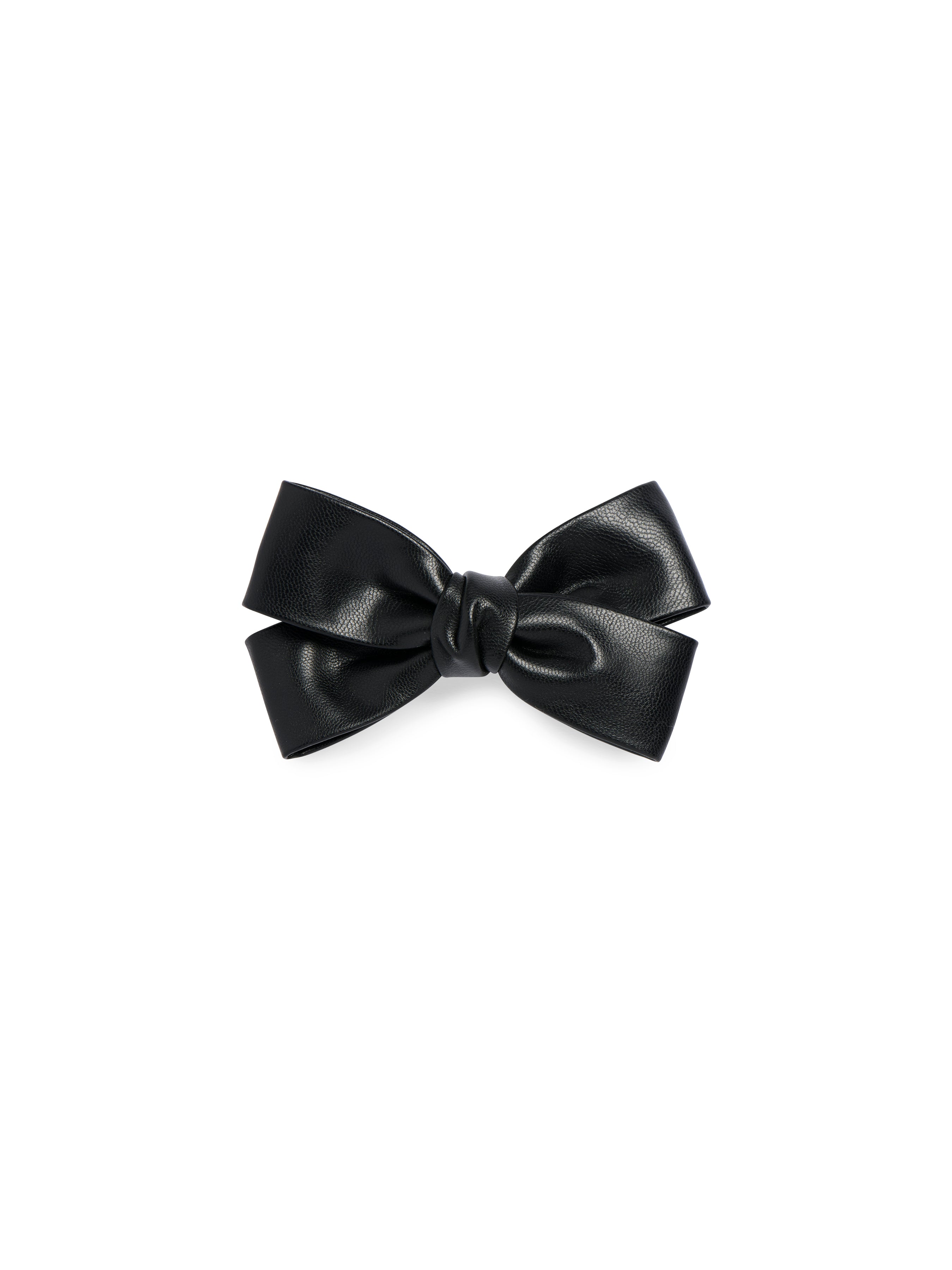 Shiraleah Faux Leather Bow Clip BLACK