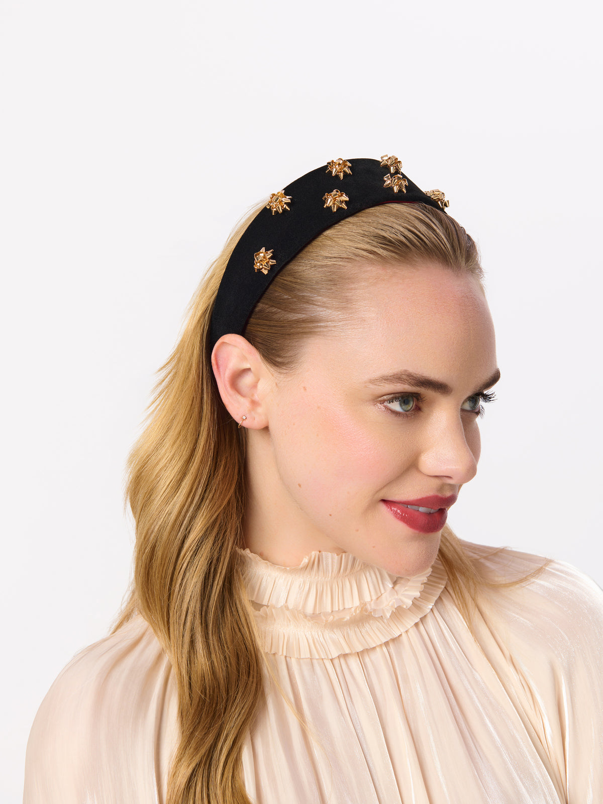 Shiraleah Velvet Gift Bow Headband BLACK / OS