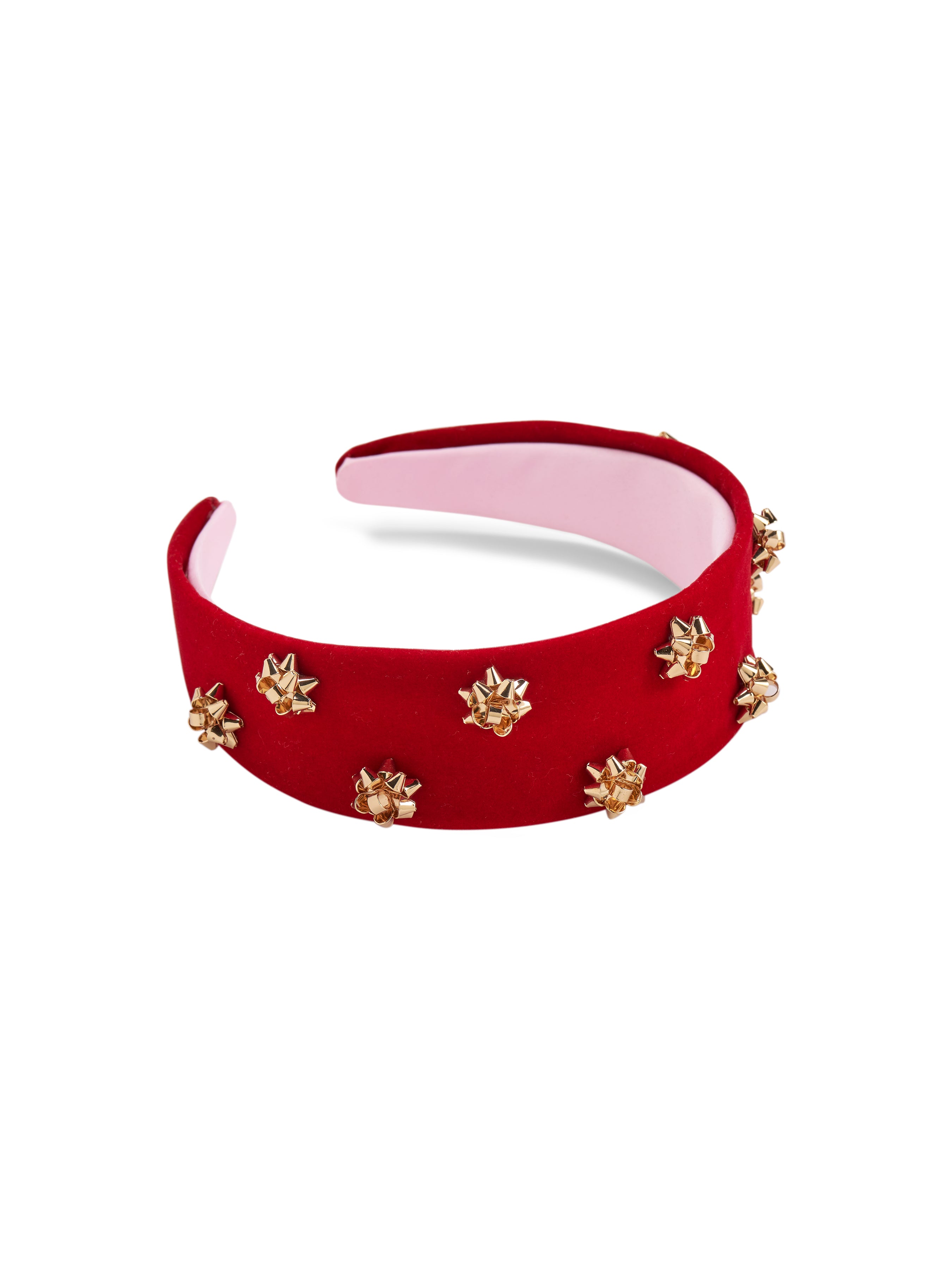 Shiraleah Velvet Gift Bow Headband SCARLET / OS