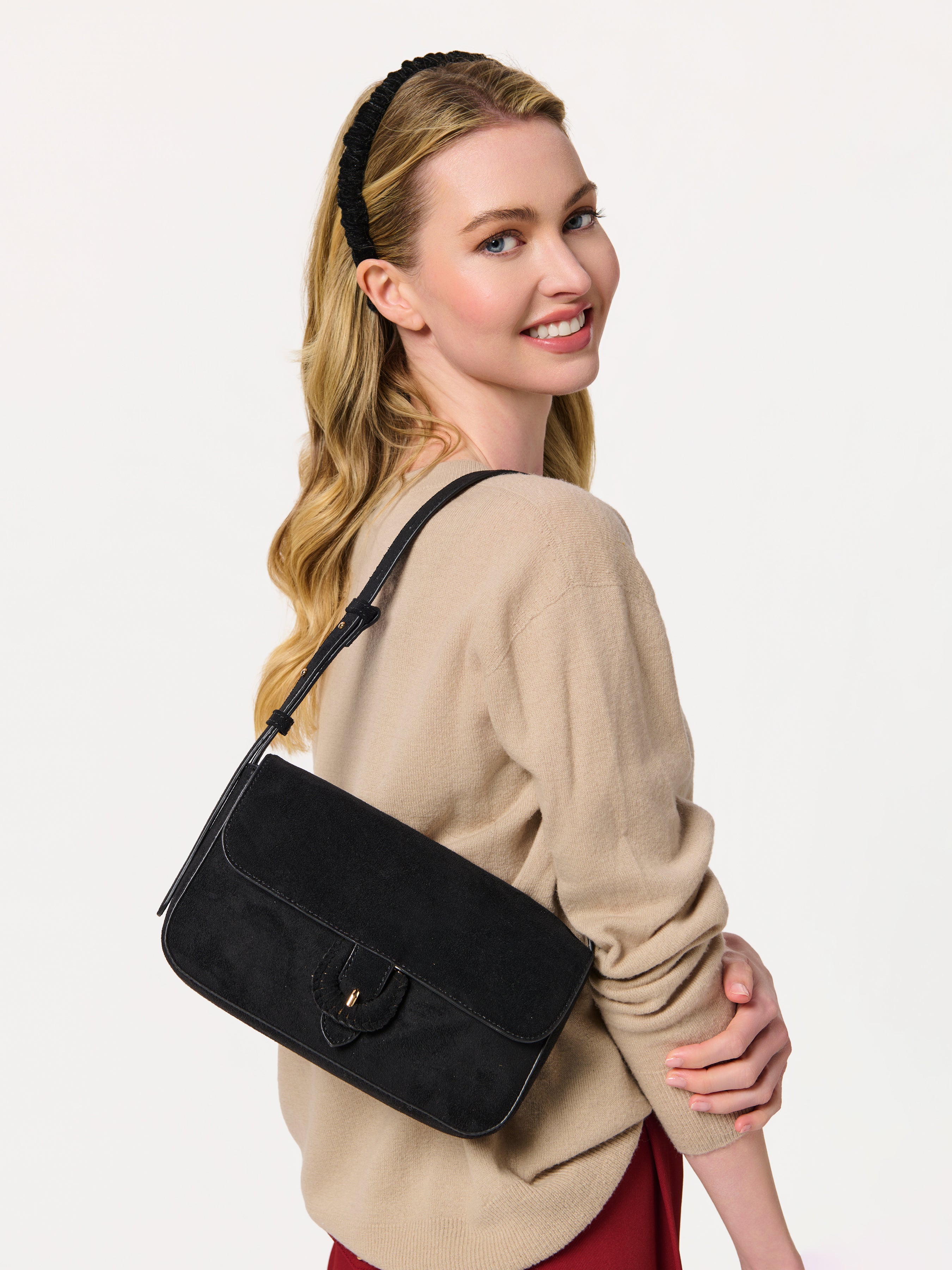 Shiraleah Velvet Scrunch Headband BLACK / OS