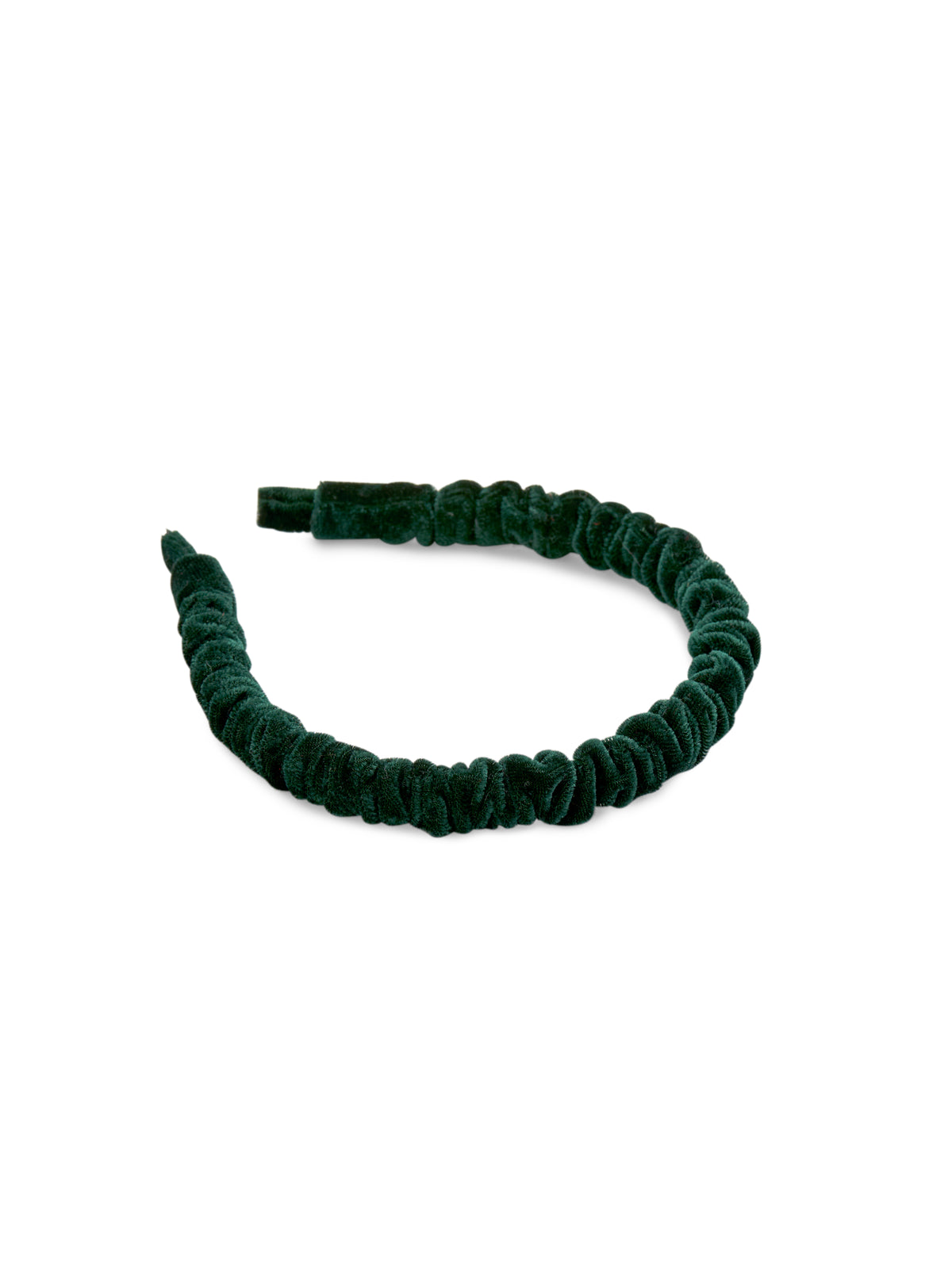 Shiraleah Velvet Scrunch Headband GREEN / OS