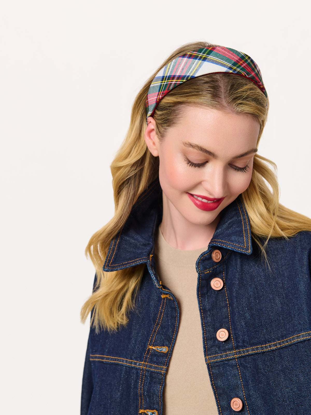 Shiraleah Plaid Wide Headband MULTI / OS