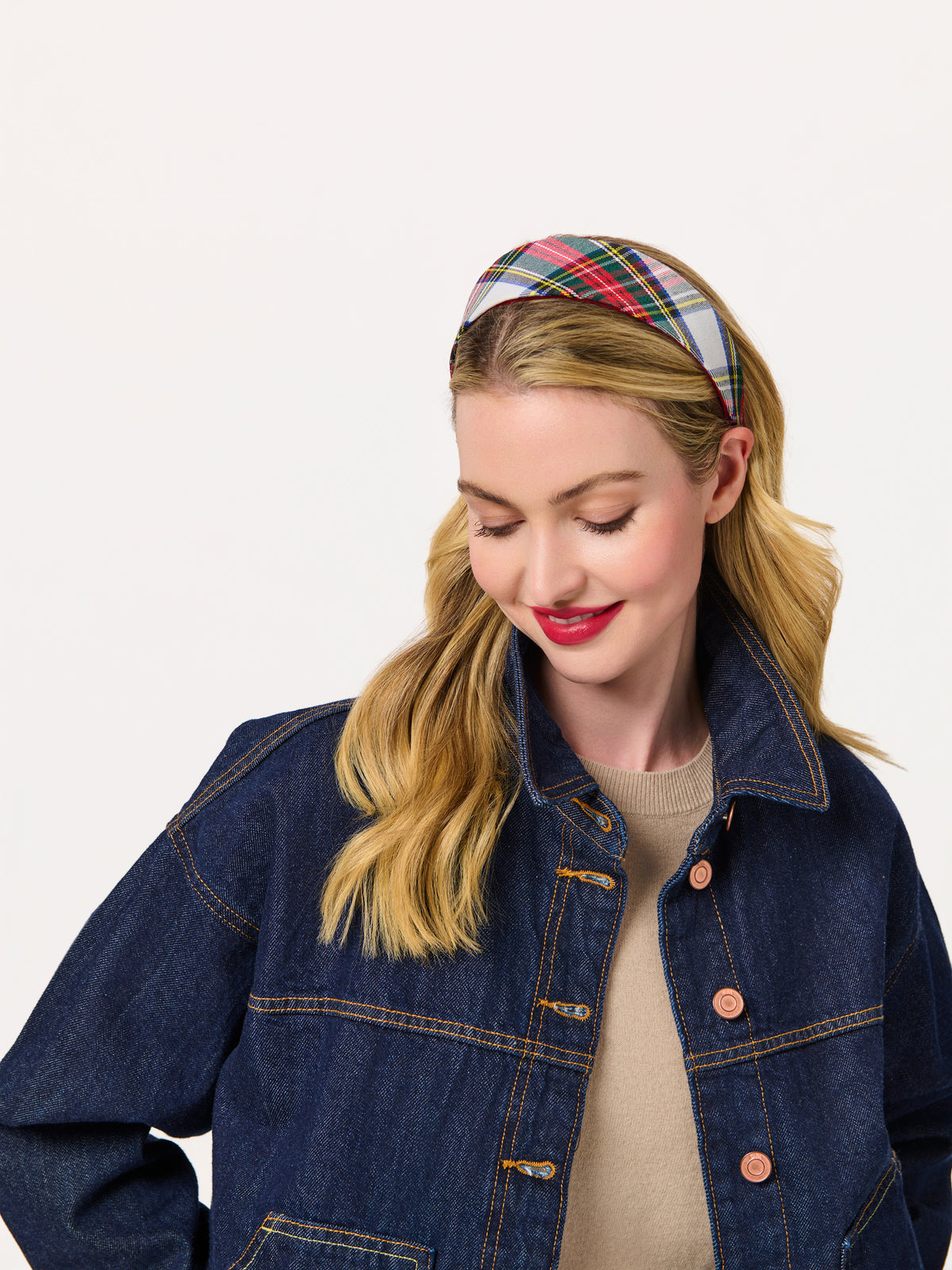 Shiraleah Plaid Wide Headband MULTI / OS