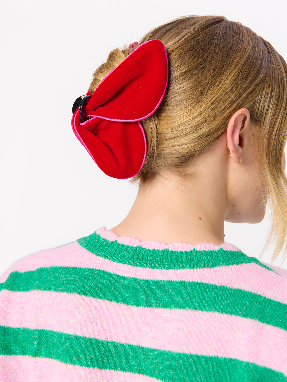 Shiraleah Velvet Claw Clip RED / OS