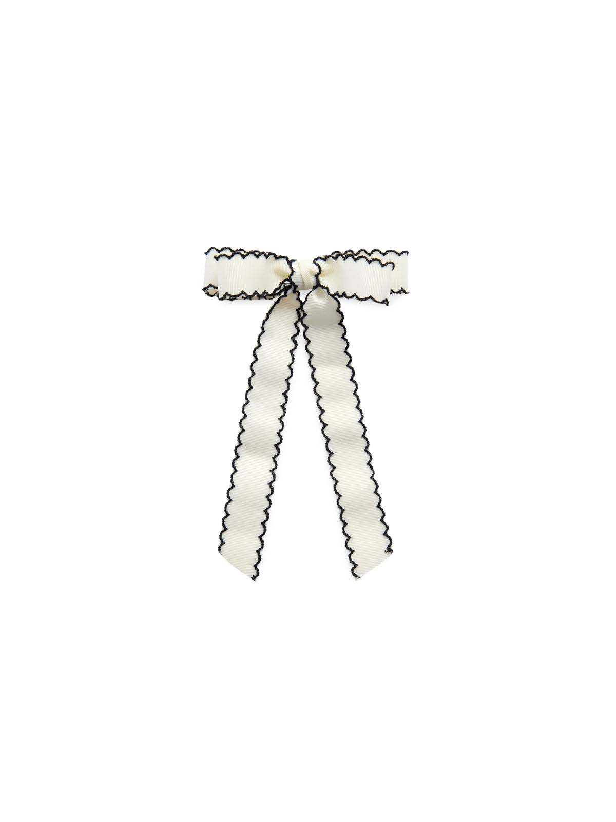 Shiraleah Scallop Trim Bow Clip IVORY / OS