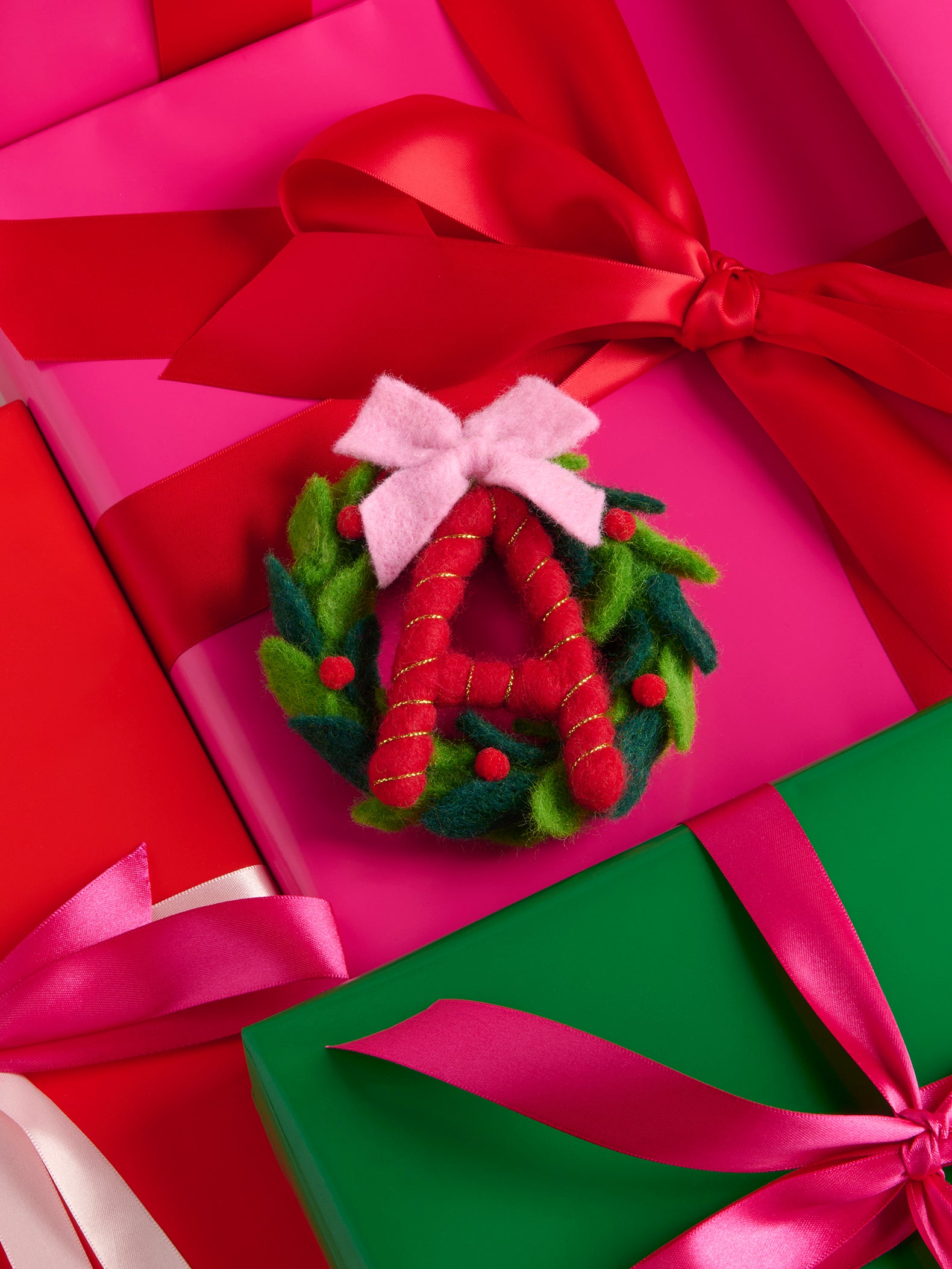 Shiraleah "A" Wreath Ornament, Multi
