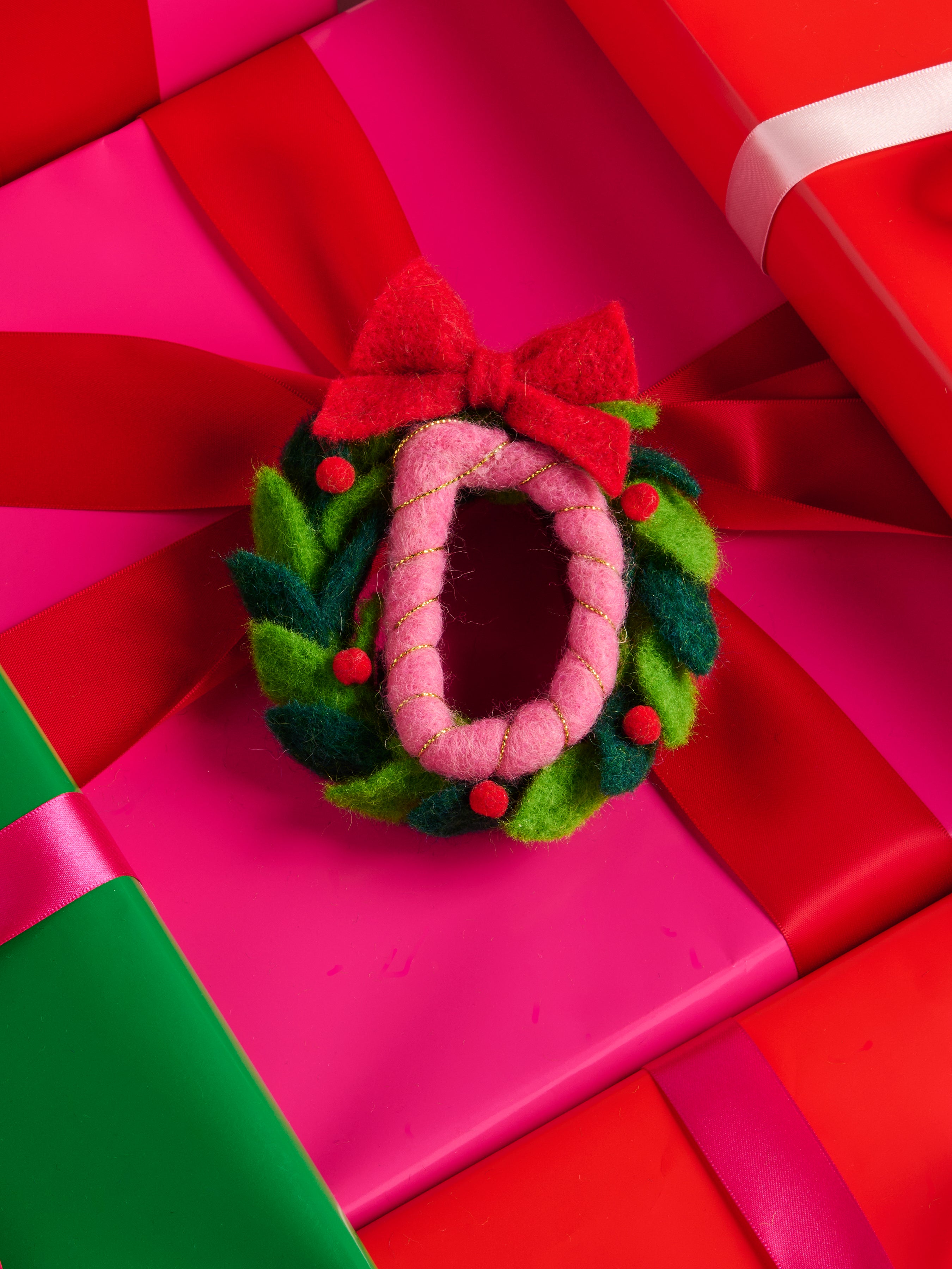 Shiraleah "D" Wreath Ornament, Multi