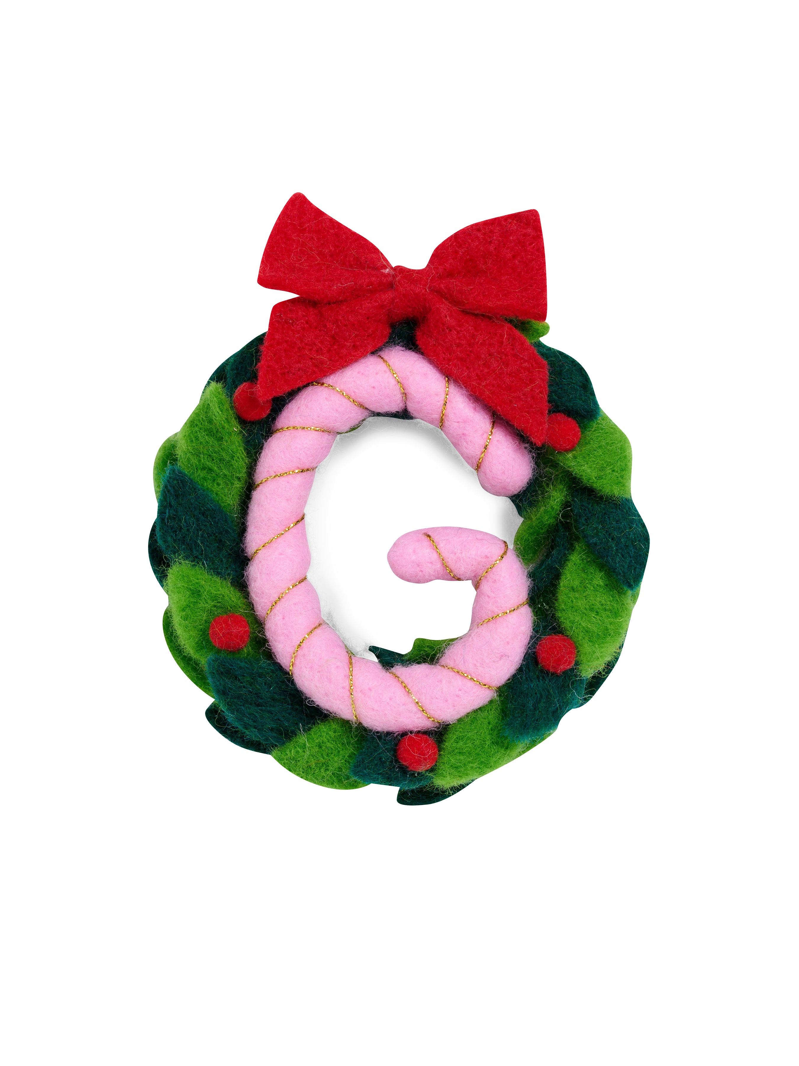 Shiraleah "G" Wreath Ornament, Multi