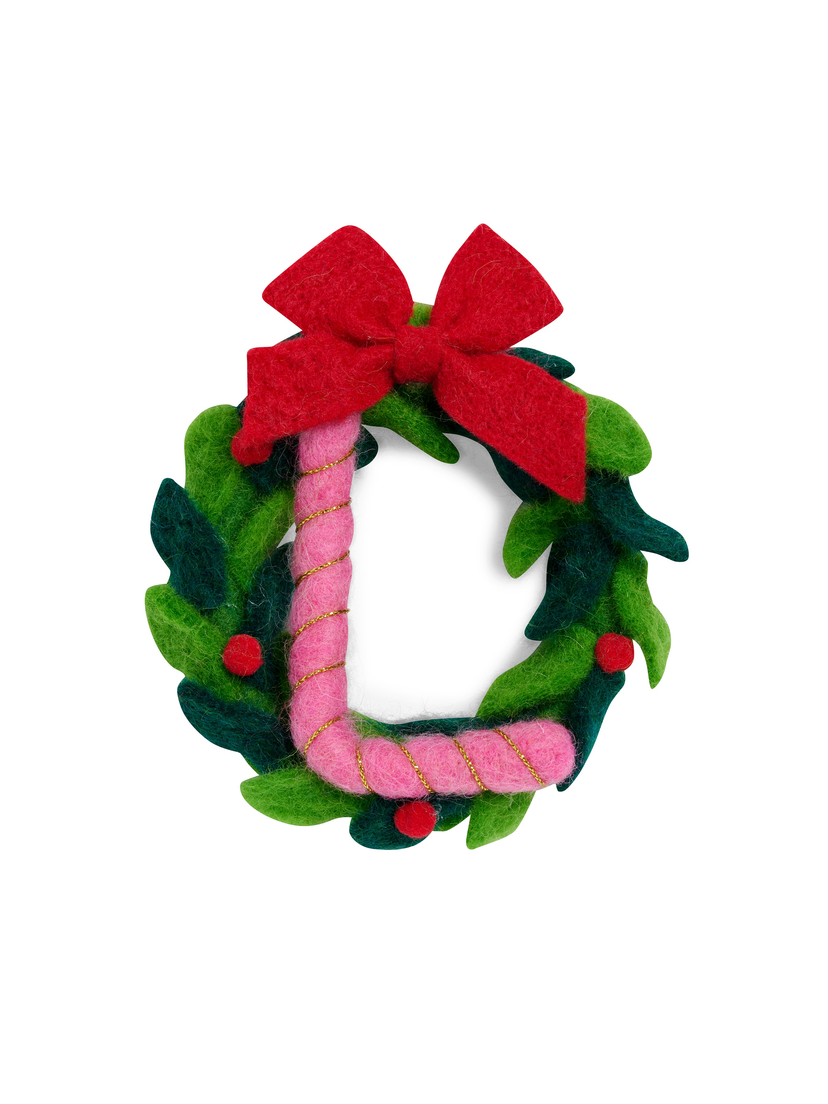 Shiraleah "L" Wreath Ornament, Multi
