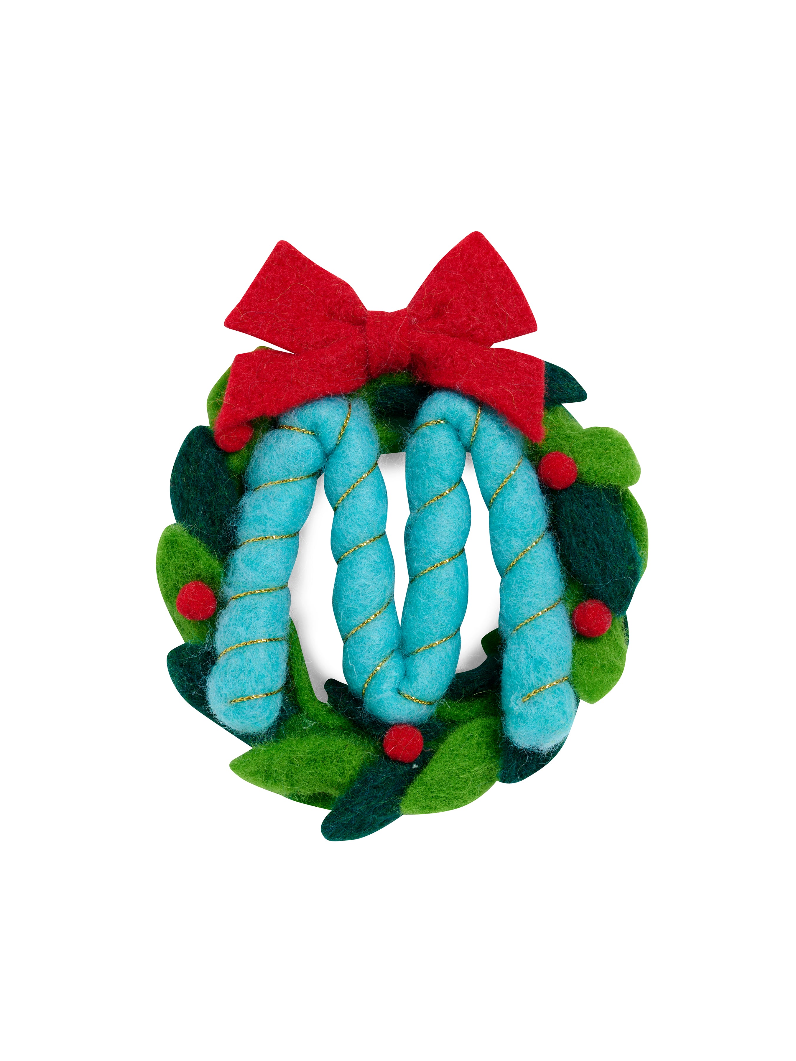 Shiraleah "M" Wreath Ornament, Multi
