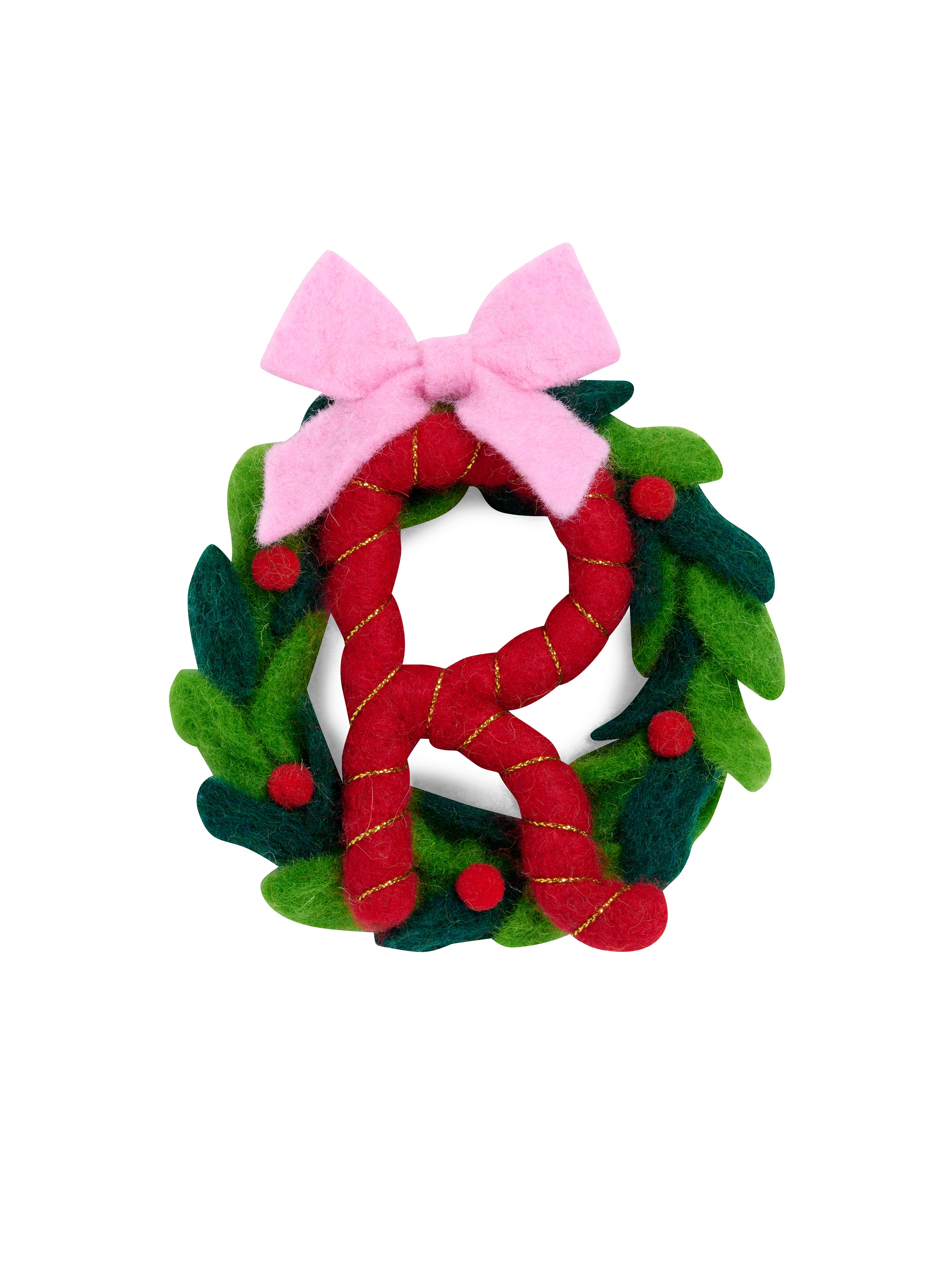 Shiraleah "R" Wreath Ornament, Multi