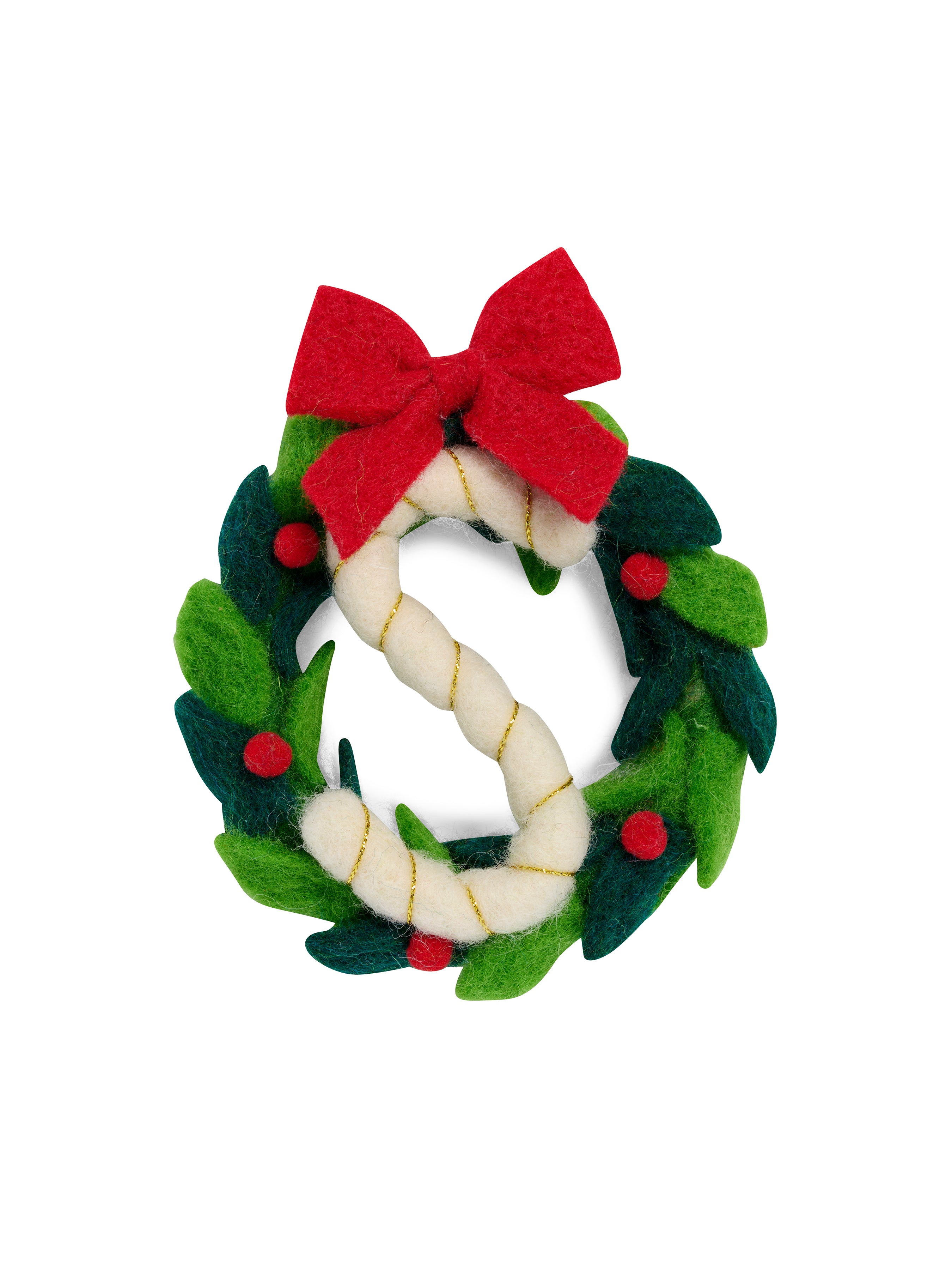 Shiraleah "S" Wreath Ornament, Multi
