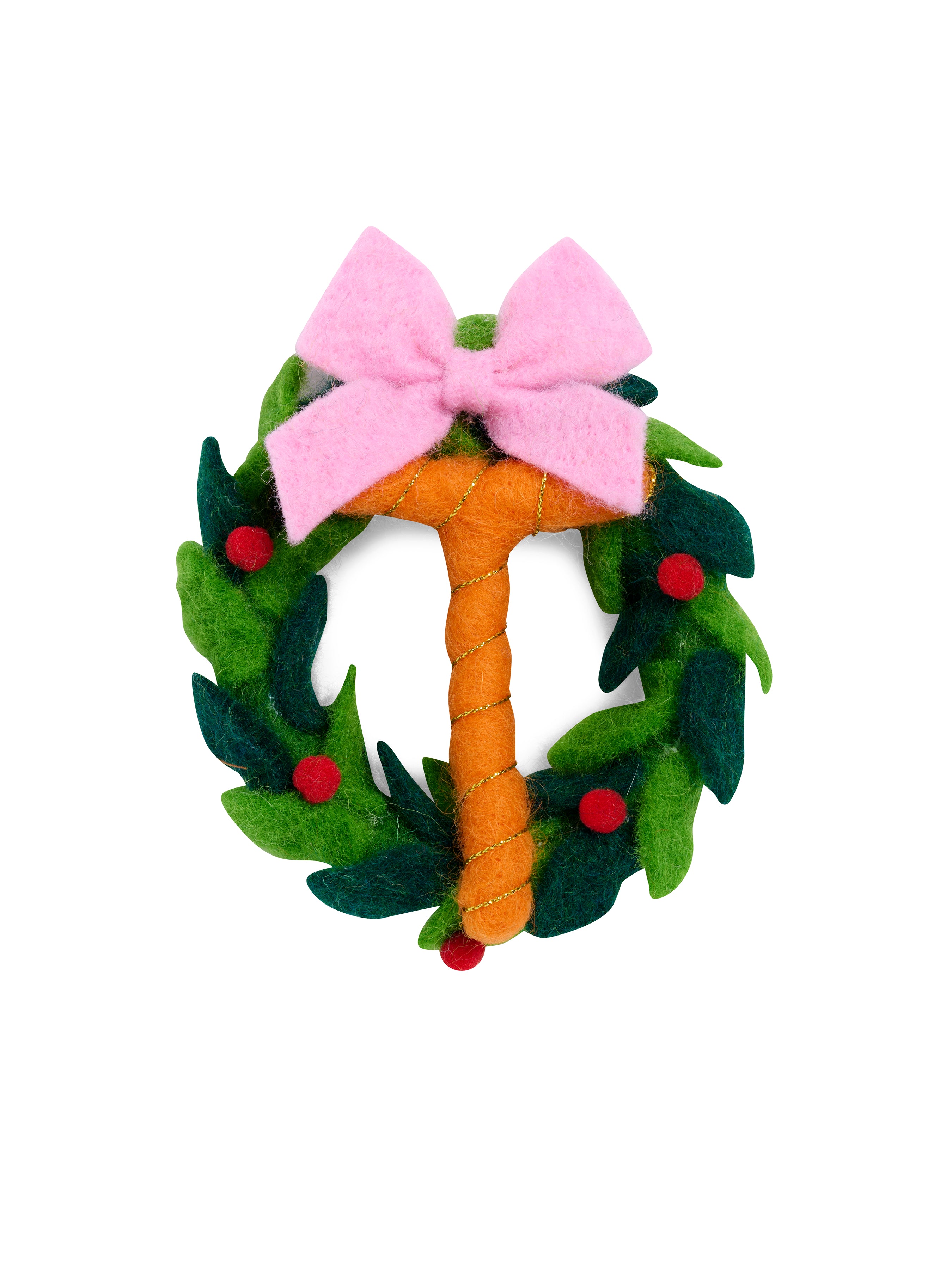Shiraleah "T" Wreath Ornament, Multi