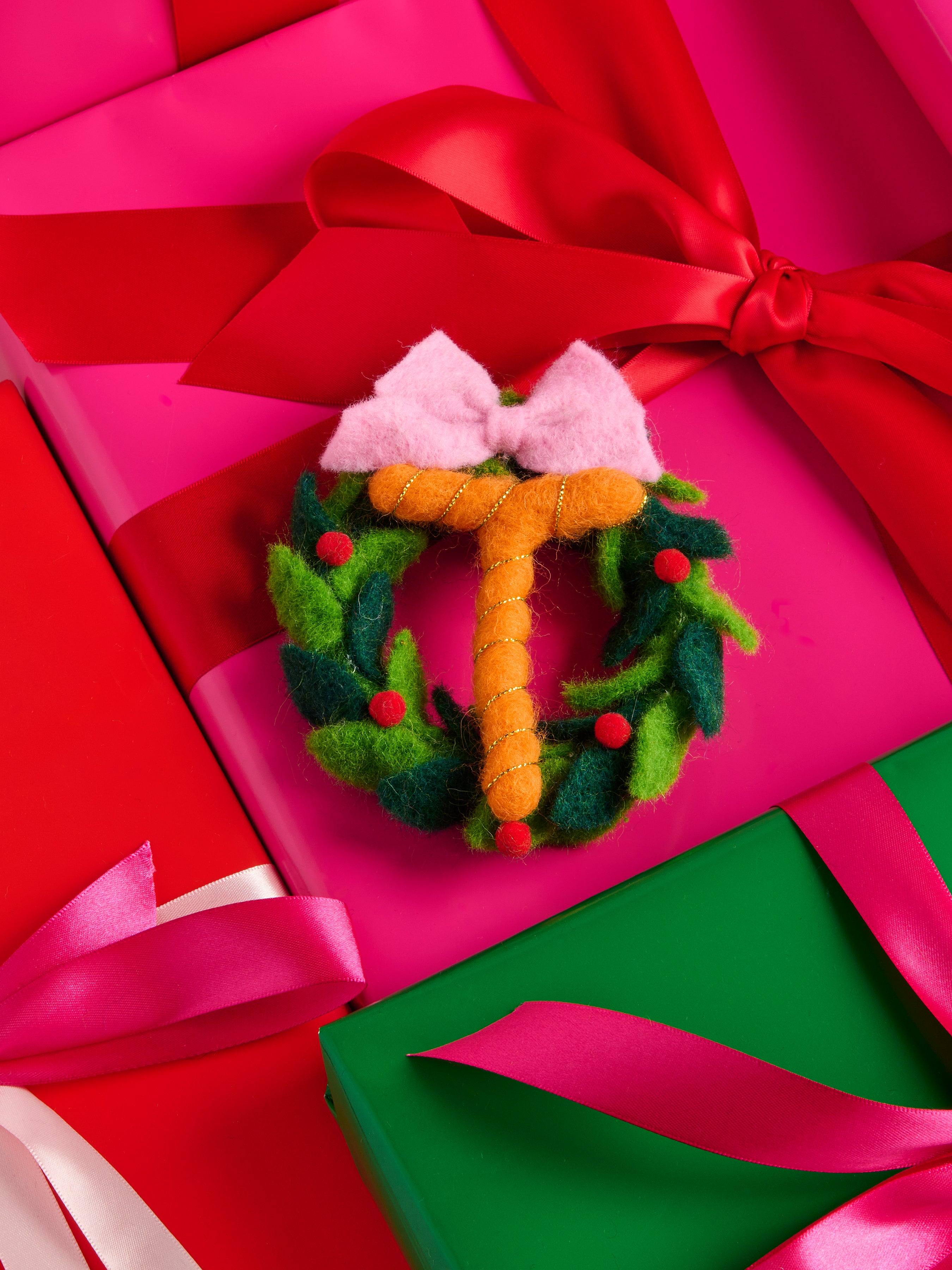 Shiraleah "T" Wreath Ornament, Multi