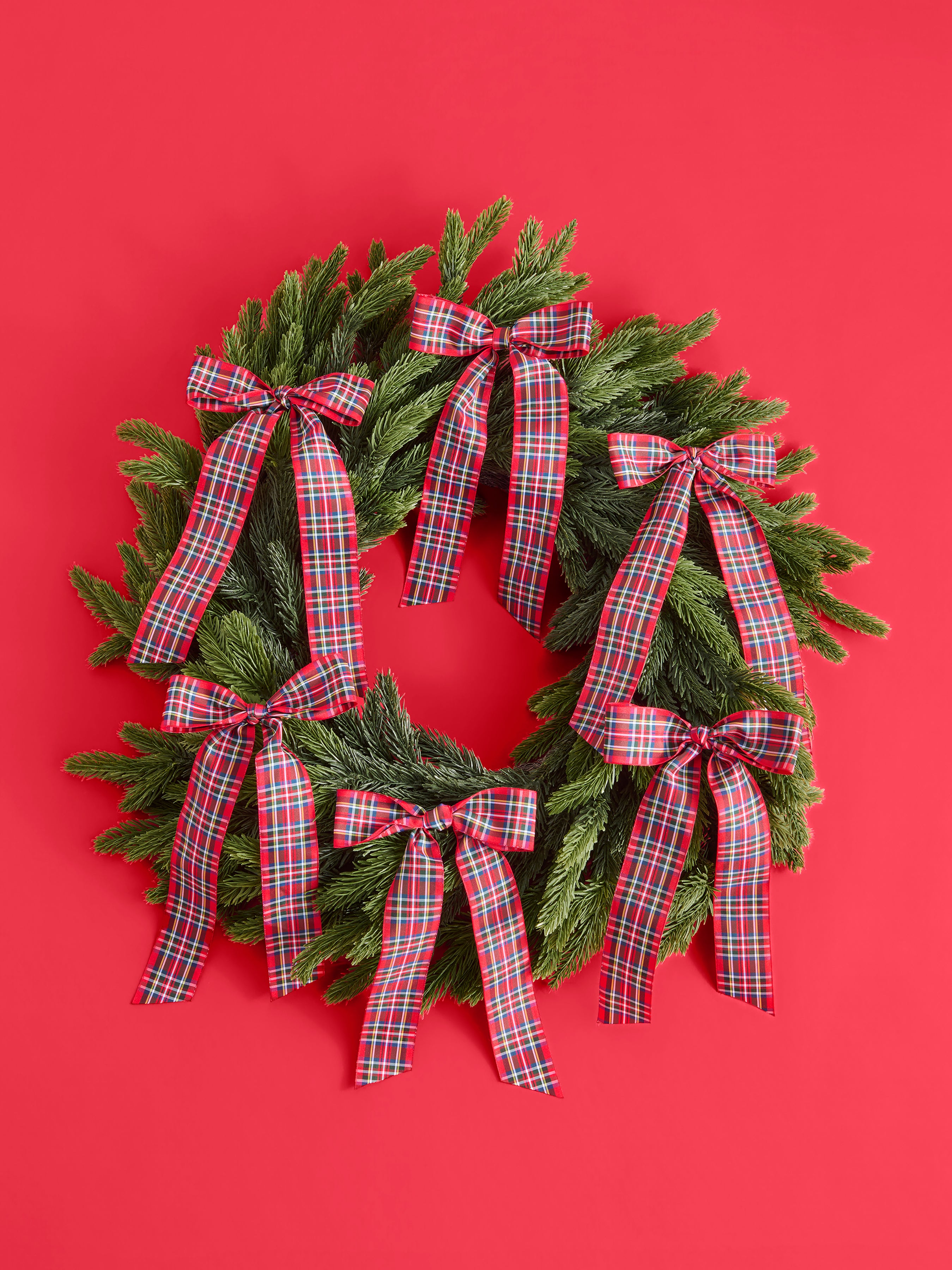 Shiraleah Set of 6 Decorative Plaid Bows, Multi