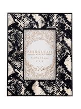 Shiraleah Paris Snake Print 4" x 6" Picture Frame, Black