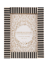 Shiraleah Paris Striped 5" x 7" Gallery Frame, Black