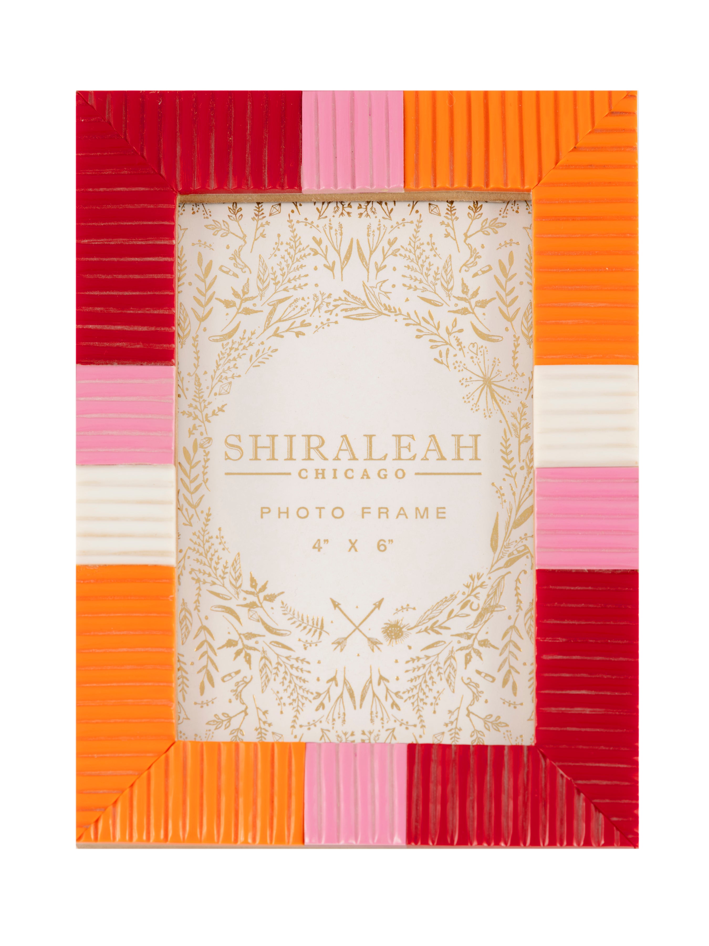 Shiraleah Viva 4" X 6" Color Blocked Picture Frame, Red