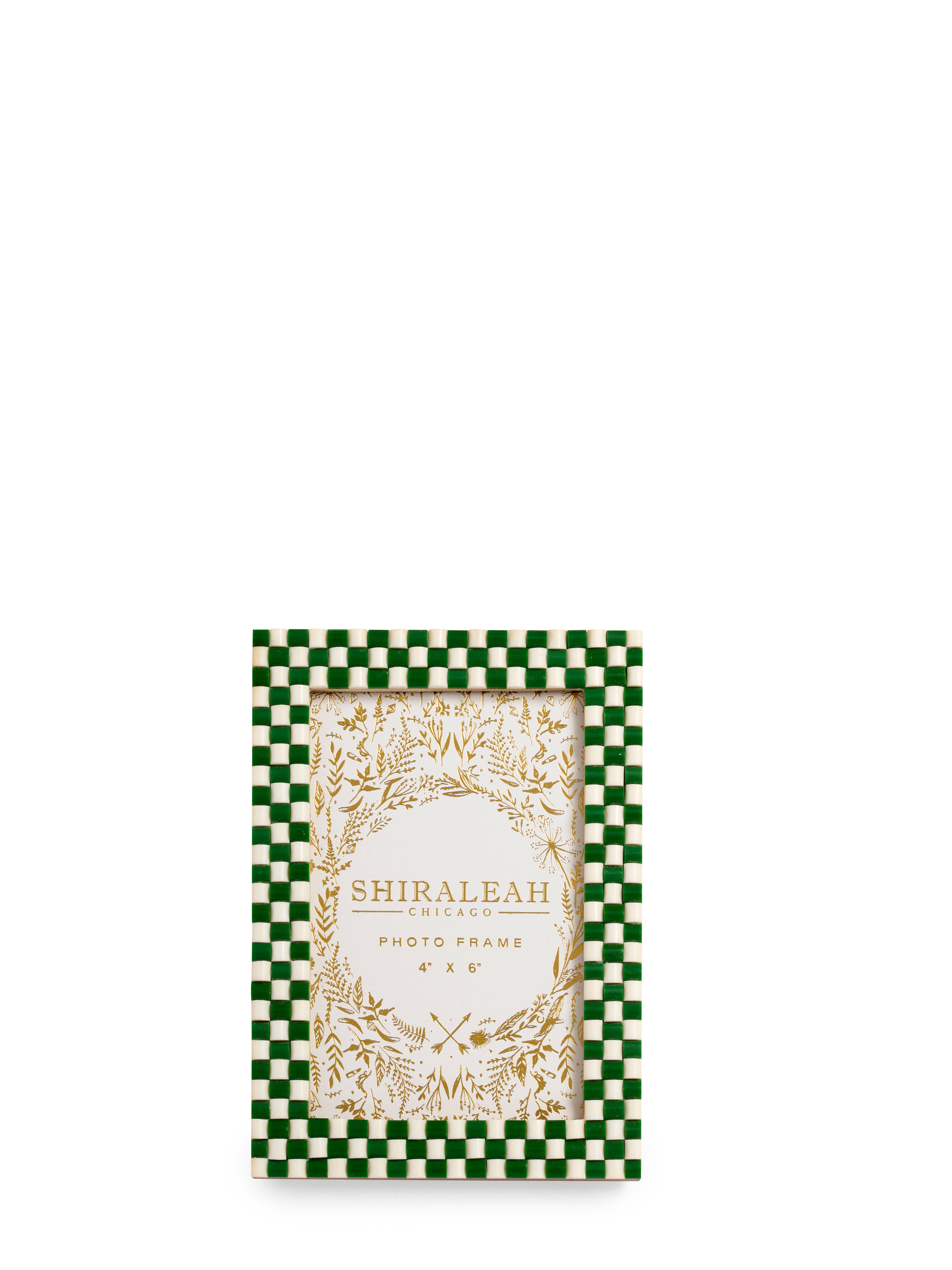 Shiraleah Viva 4" X 6" Mosaic Picture Frame GREEN