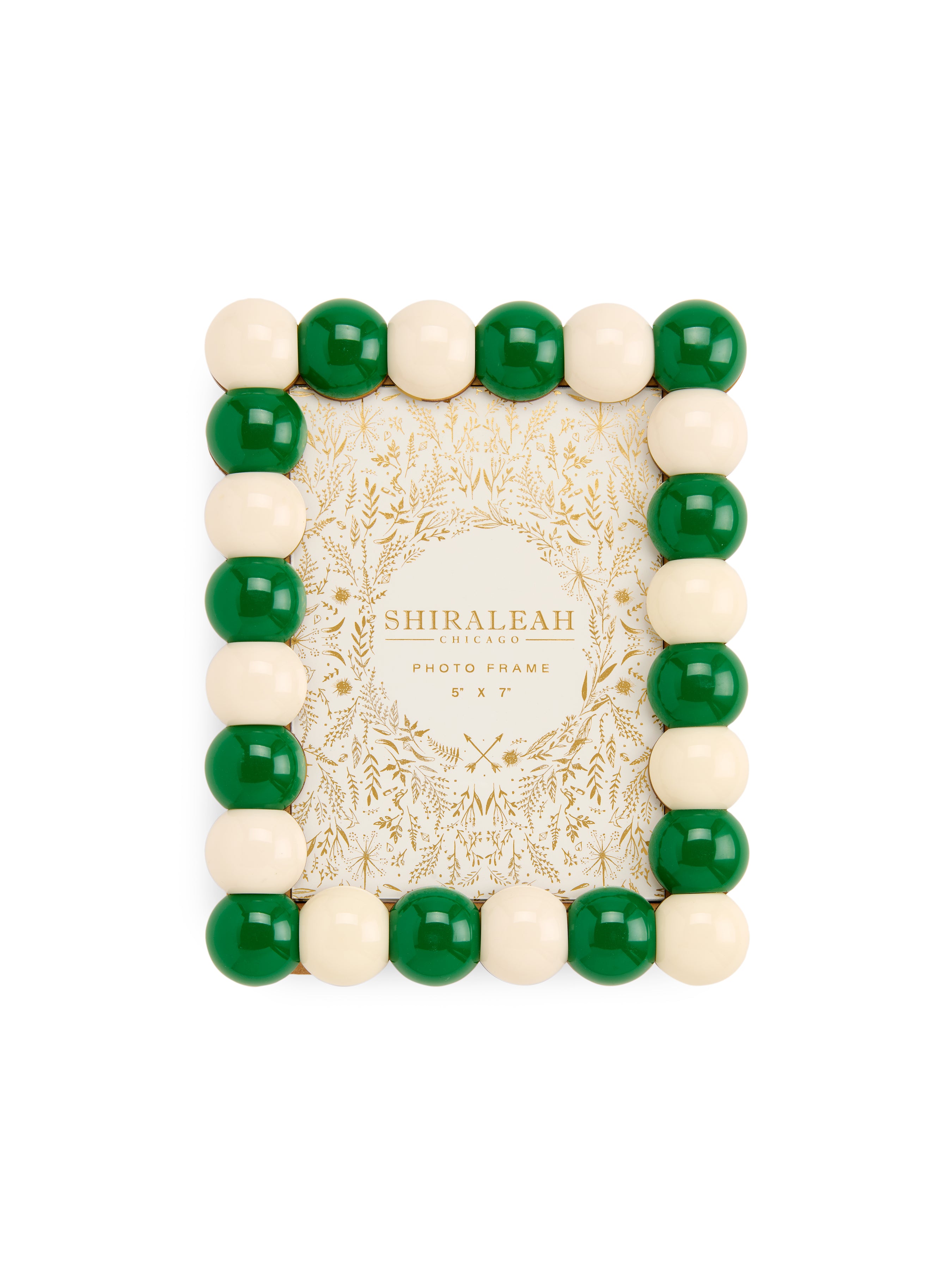Shiraleah Poppy 5" x 7" Bubble Picture Frame, Green