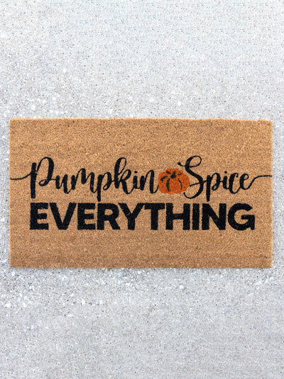 Shiraleah "Pumpkin Spice Everything" Doormat, Natural