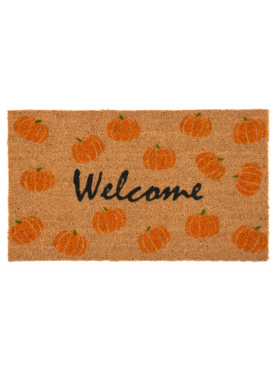 Shiraleah "Welcome" Pumpkin Doormat, Multi