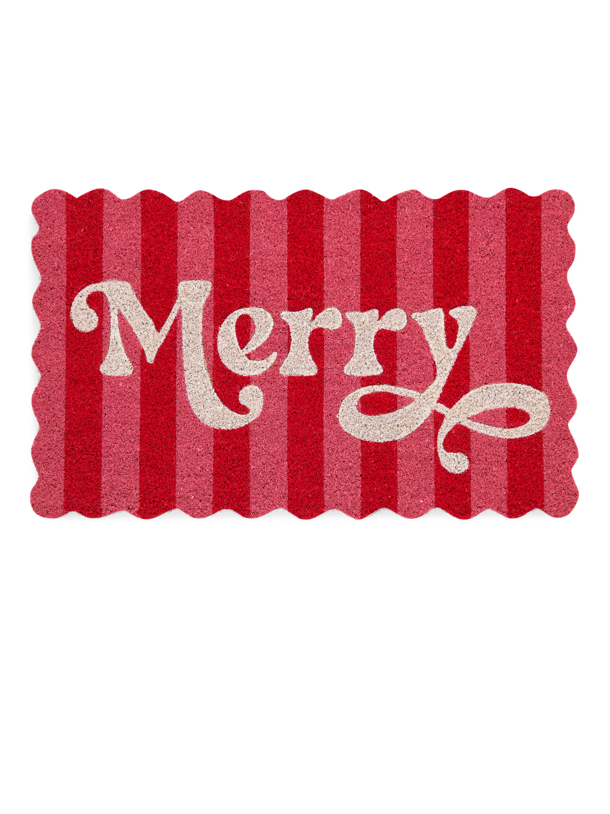 Shiraleah "Merry" Scalloped Doormat, Multi