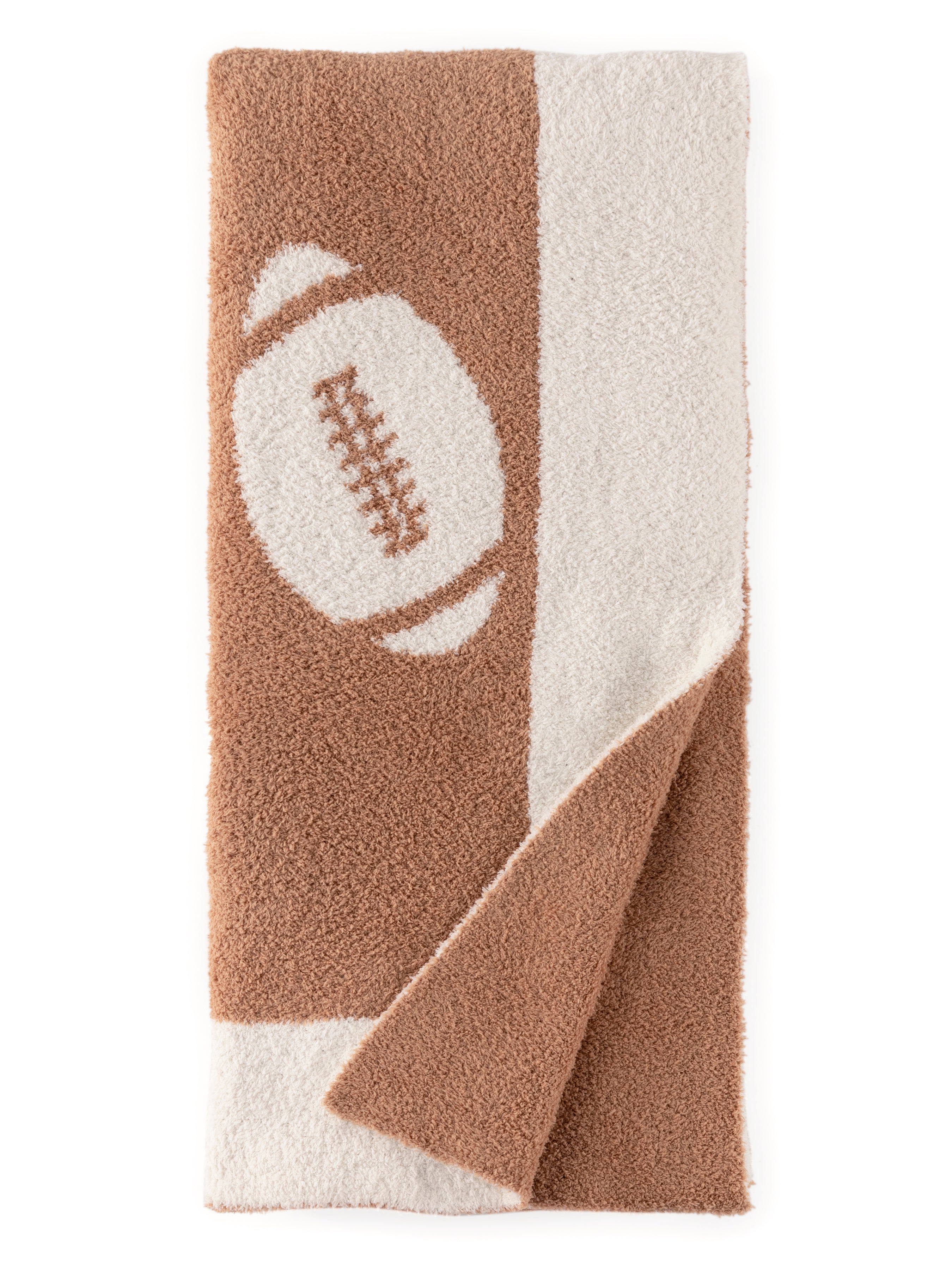 Shiraleah Game Day Reversible Throw, Tan