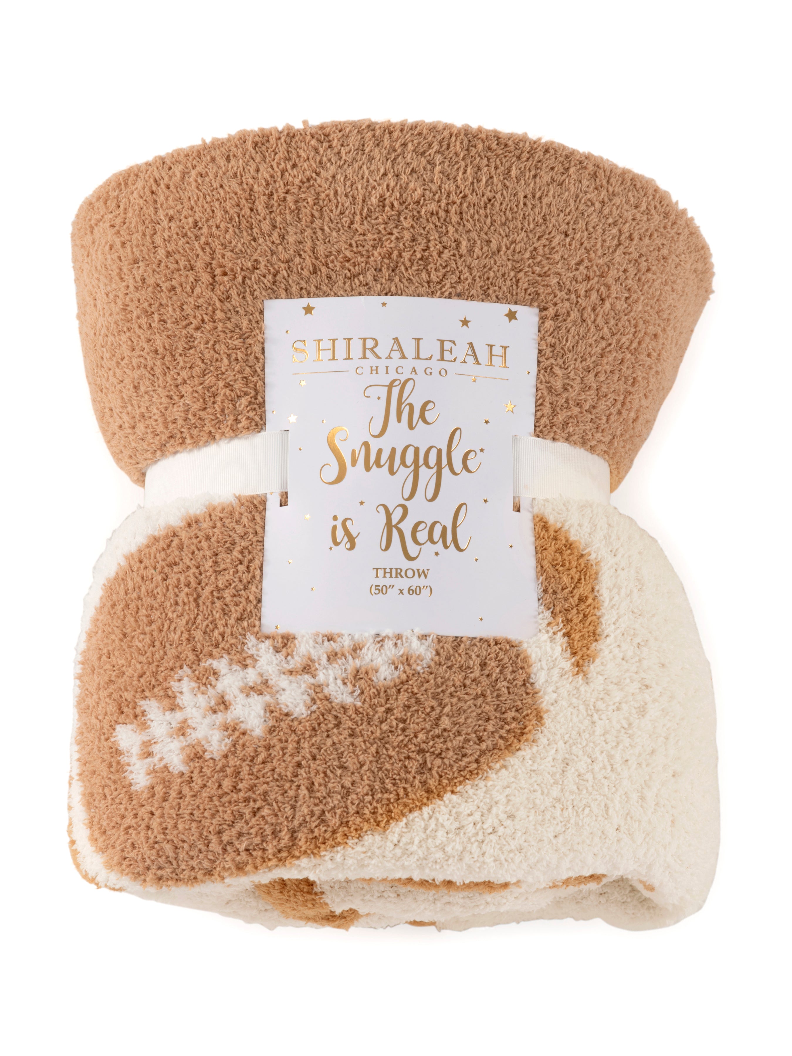 Shiraleah Game Day Reversible Throw, Tan