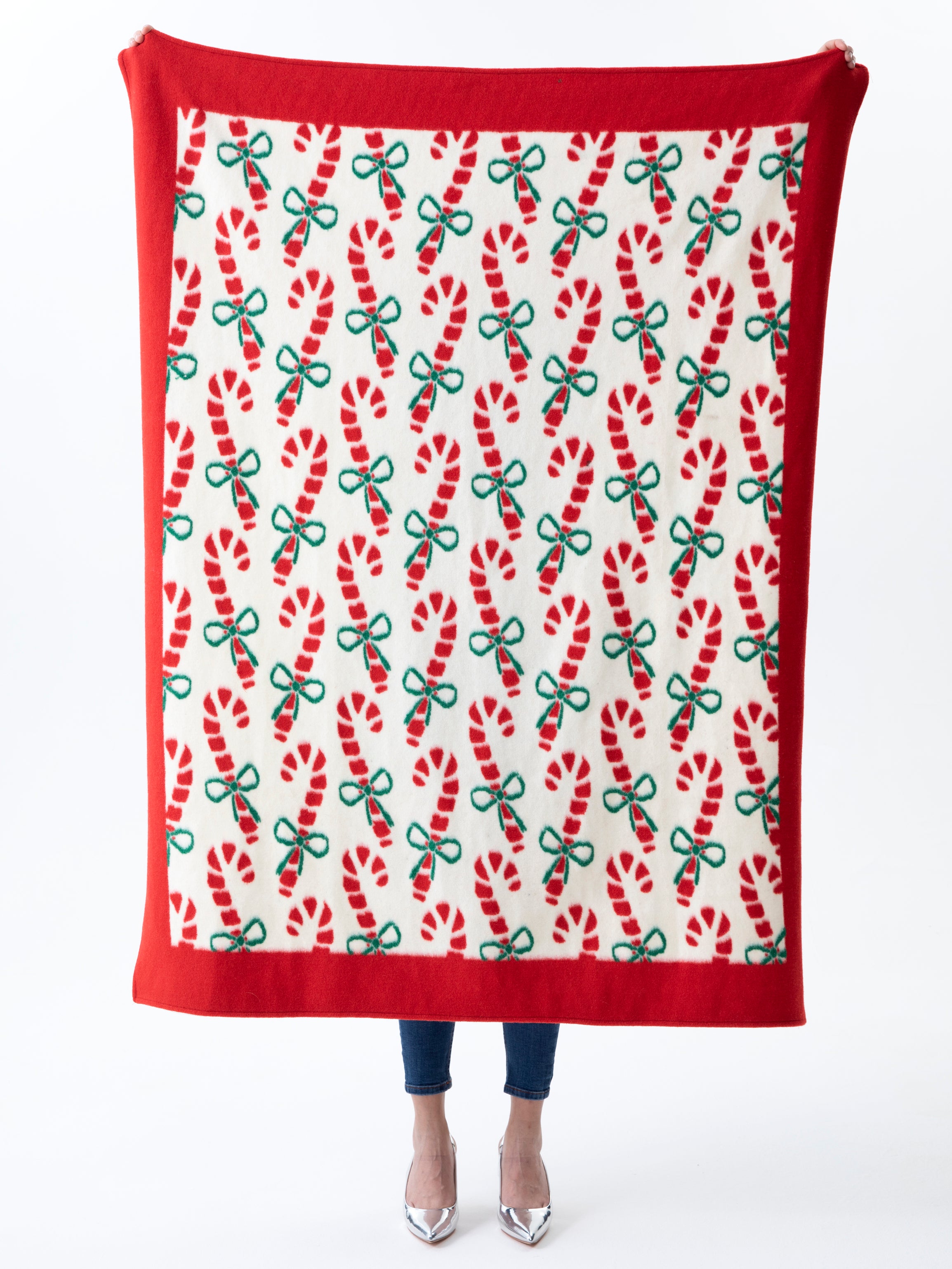 Shiraleah Candy Cane Throw, Multi - FINAL SALE ONLY