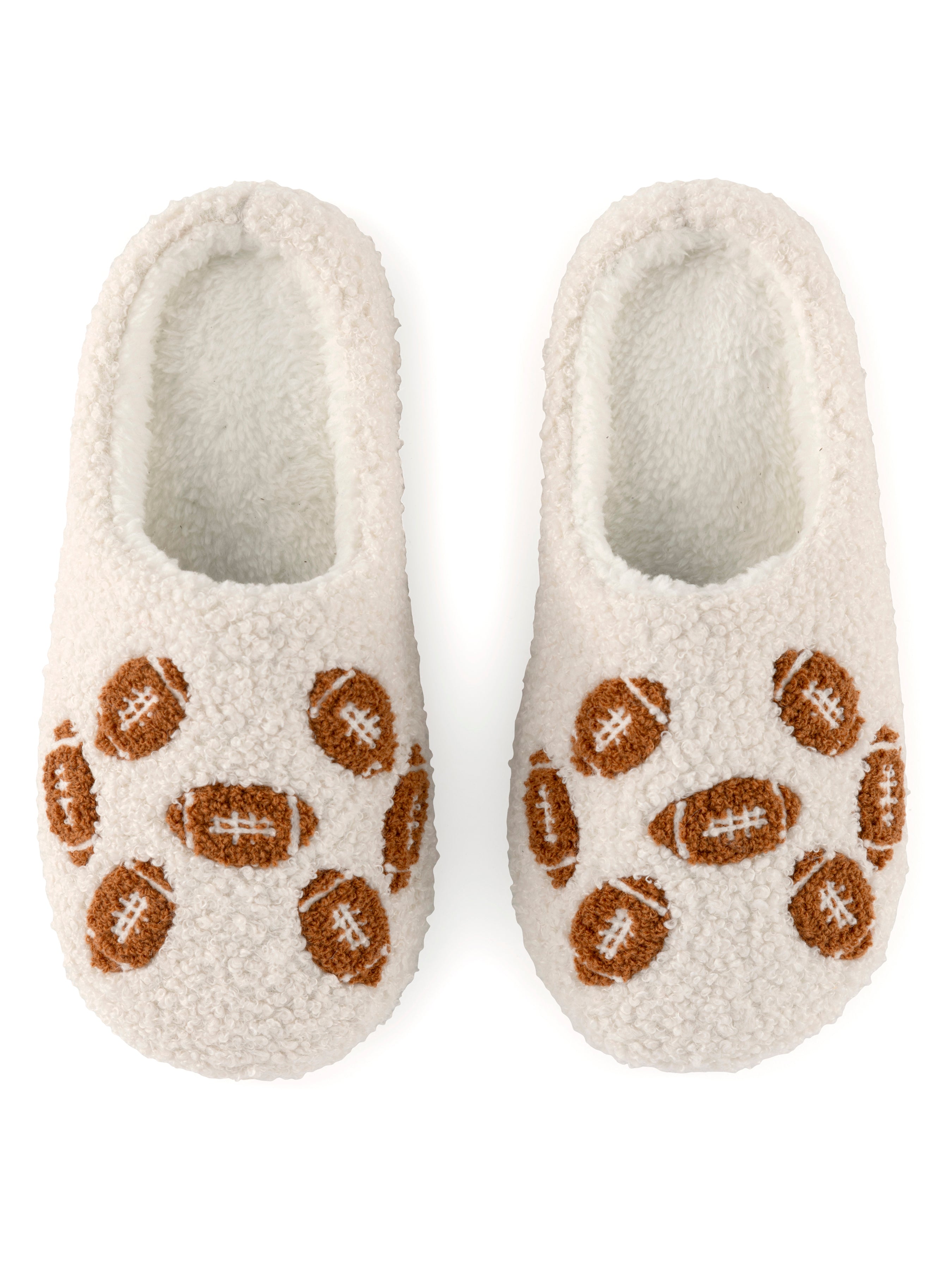 Shiraleah Game Day Slippers, Ivory IVORY / S/M