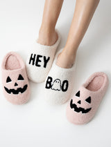 Shiraleah "Hey Boo" Slippers, Ivory