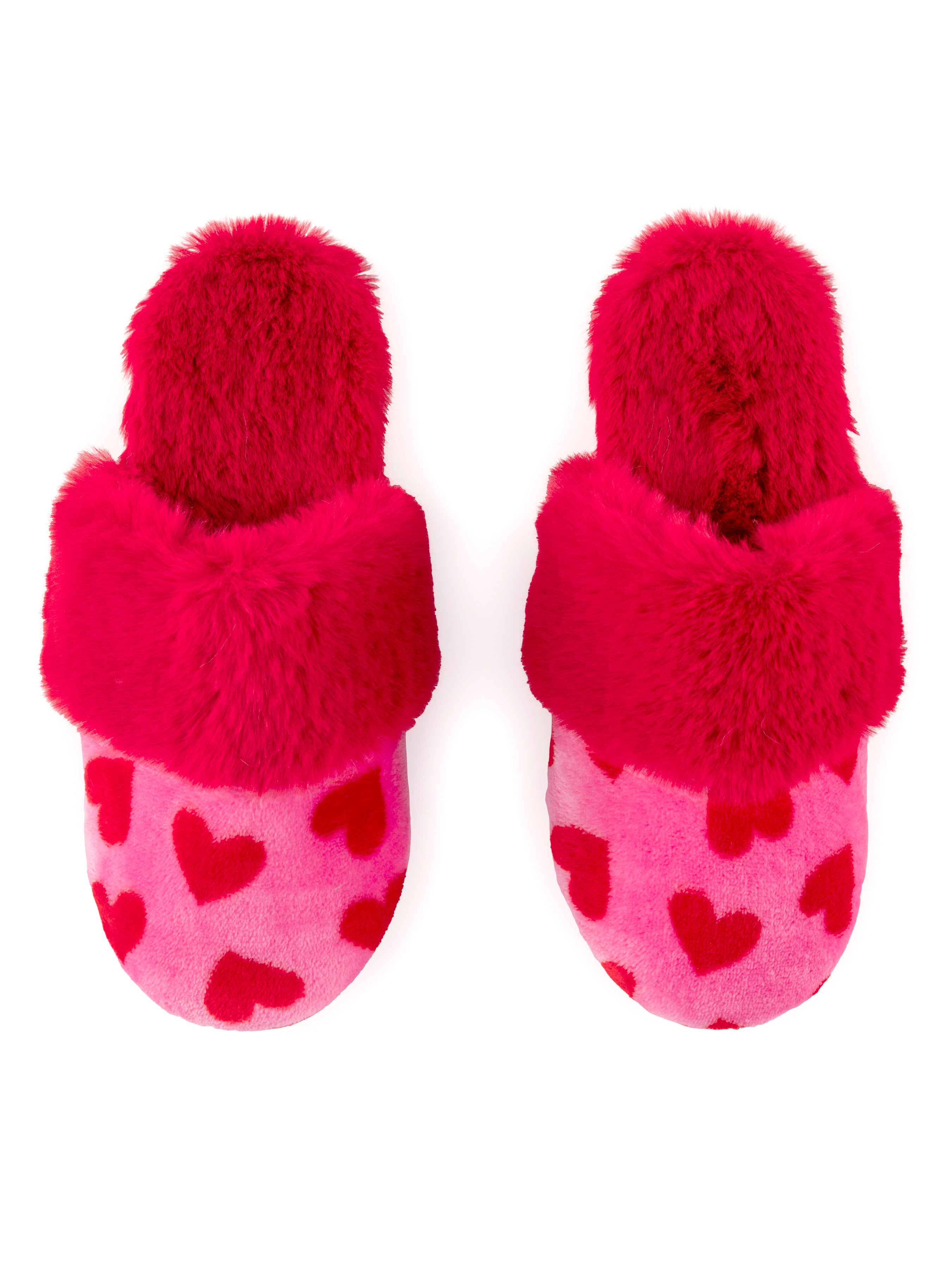 Shiraleah Felicity Hearts Slippers, Red RED / S/M