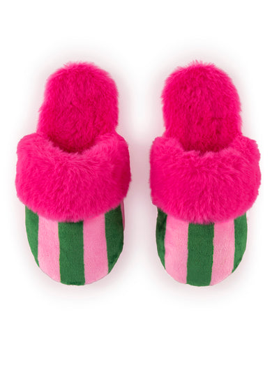 Shiraleah Felicity Stripe Slippers, Pink PINK / S/M