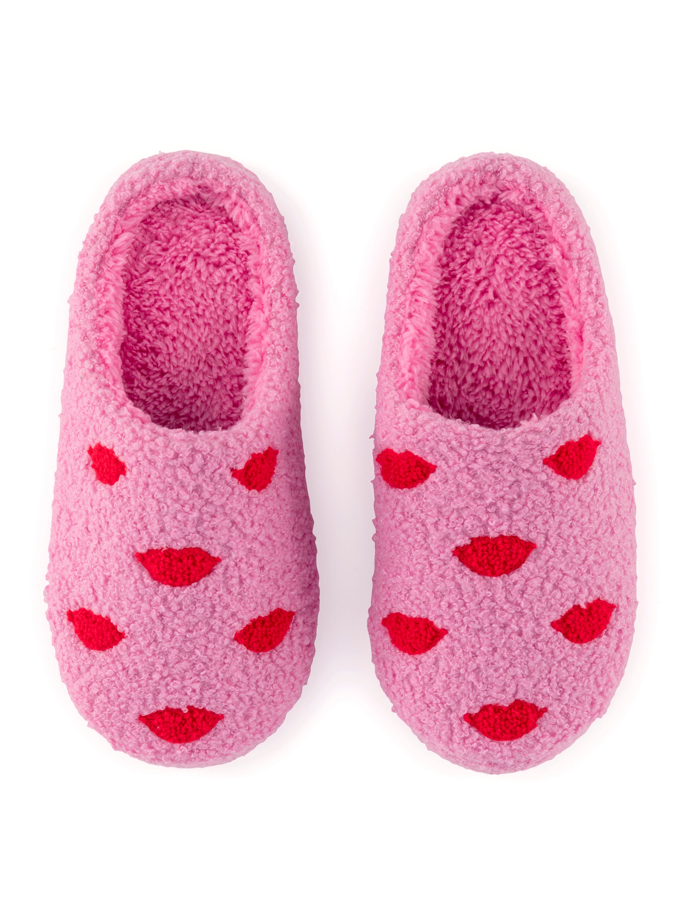 Shiraleah Lips Slippers, Pink PINK / S/M