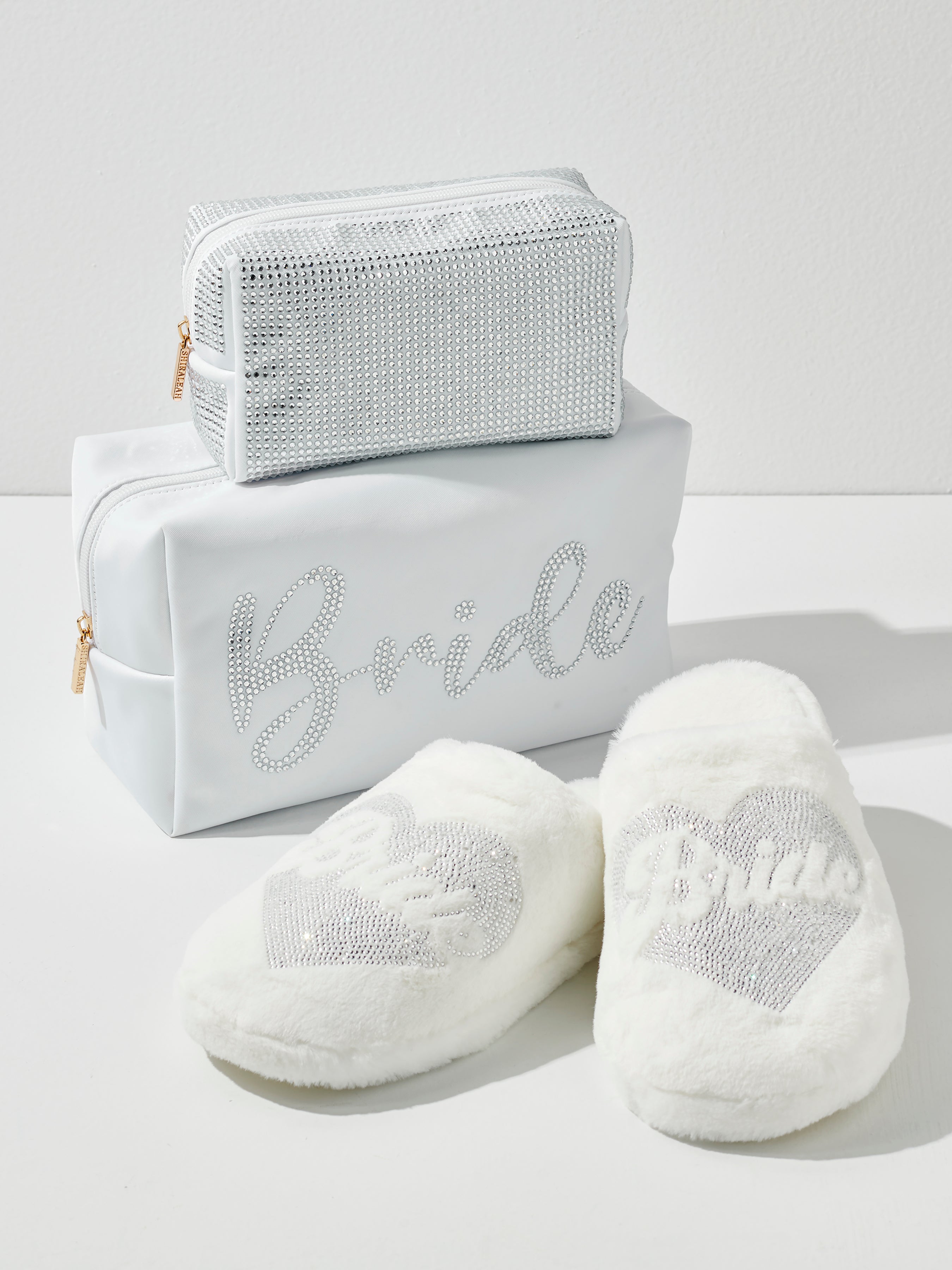 Shiraleah "Bride" Heart Slippers, Ivory