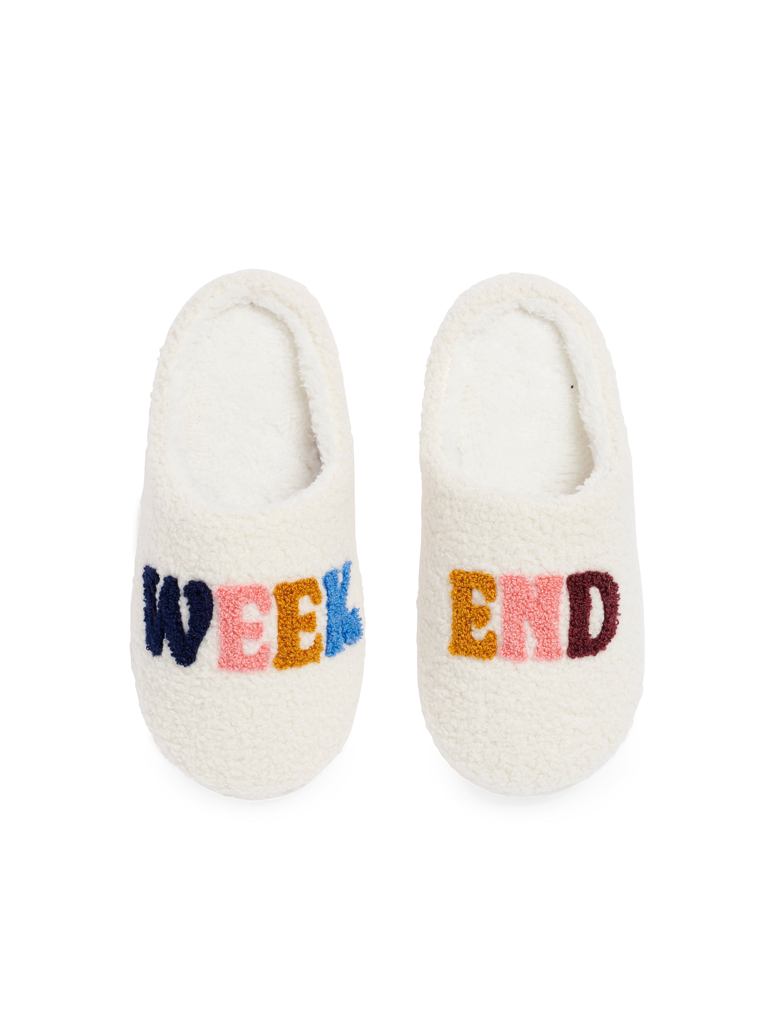 Shiraleah "Weekend" Slippers, Ivory