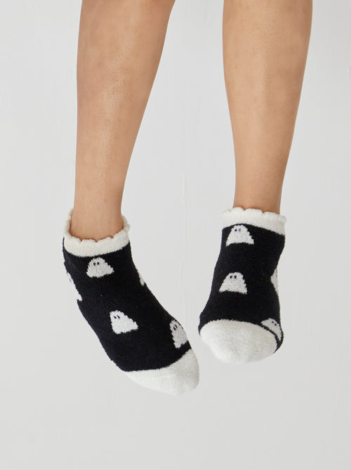Shiraleah Ghost Home Socks, Black - FINAL SALE ONLY