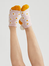 Shiraleah Daisy Home Socks, Blush - FINAL SALE ONLY