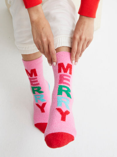 Shiraleah "Merry" Socks, Pink