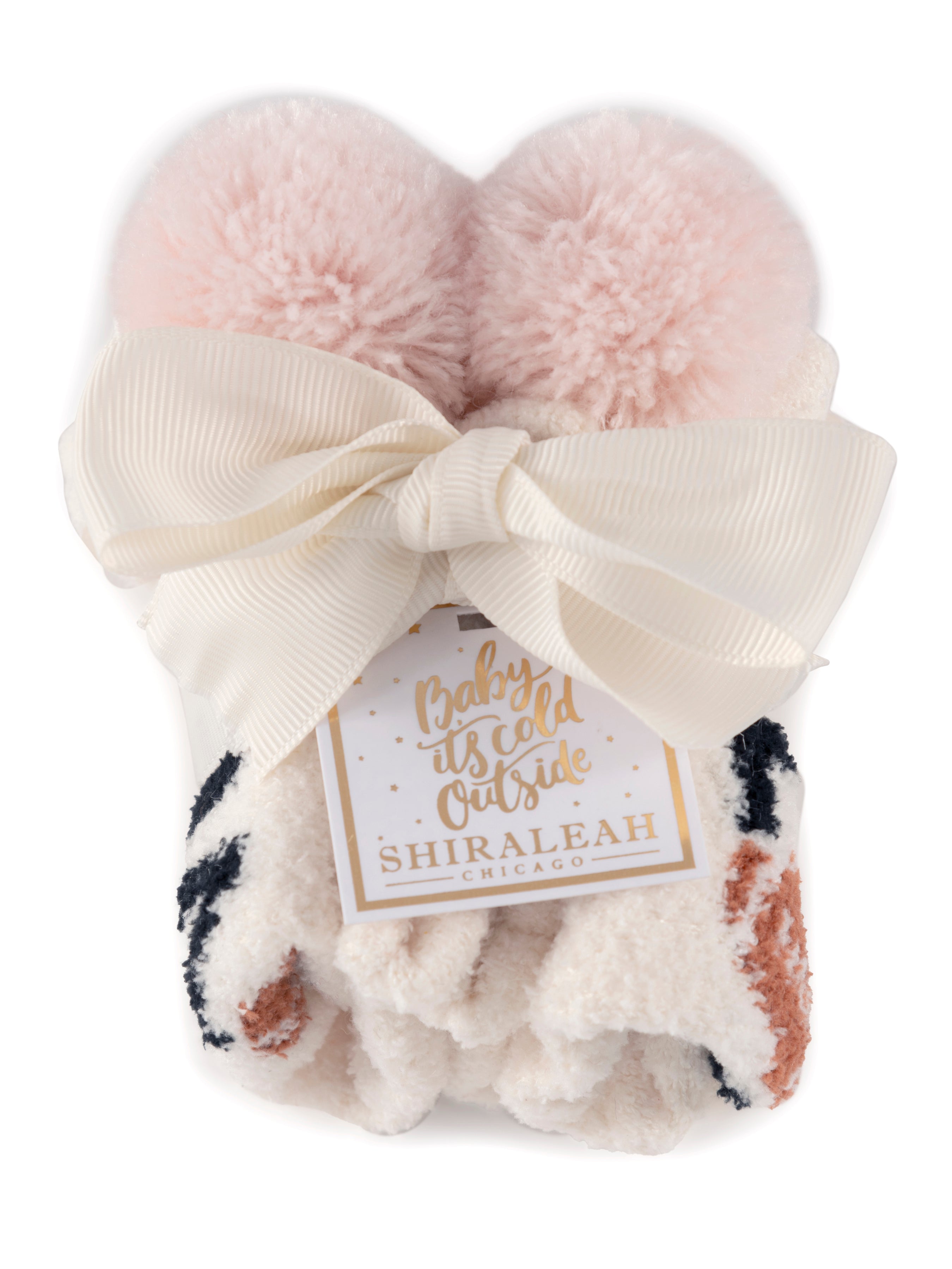 Shiraleah "Love" Home Socks, Ivory